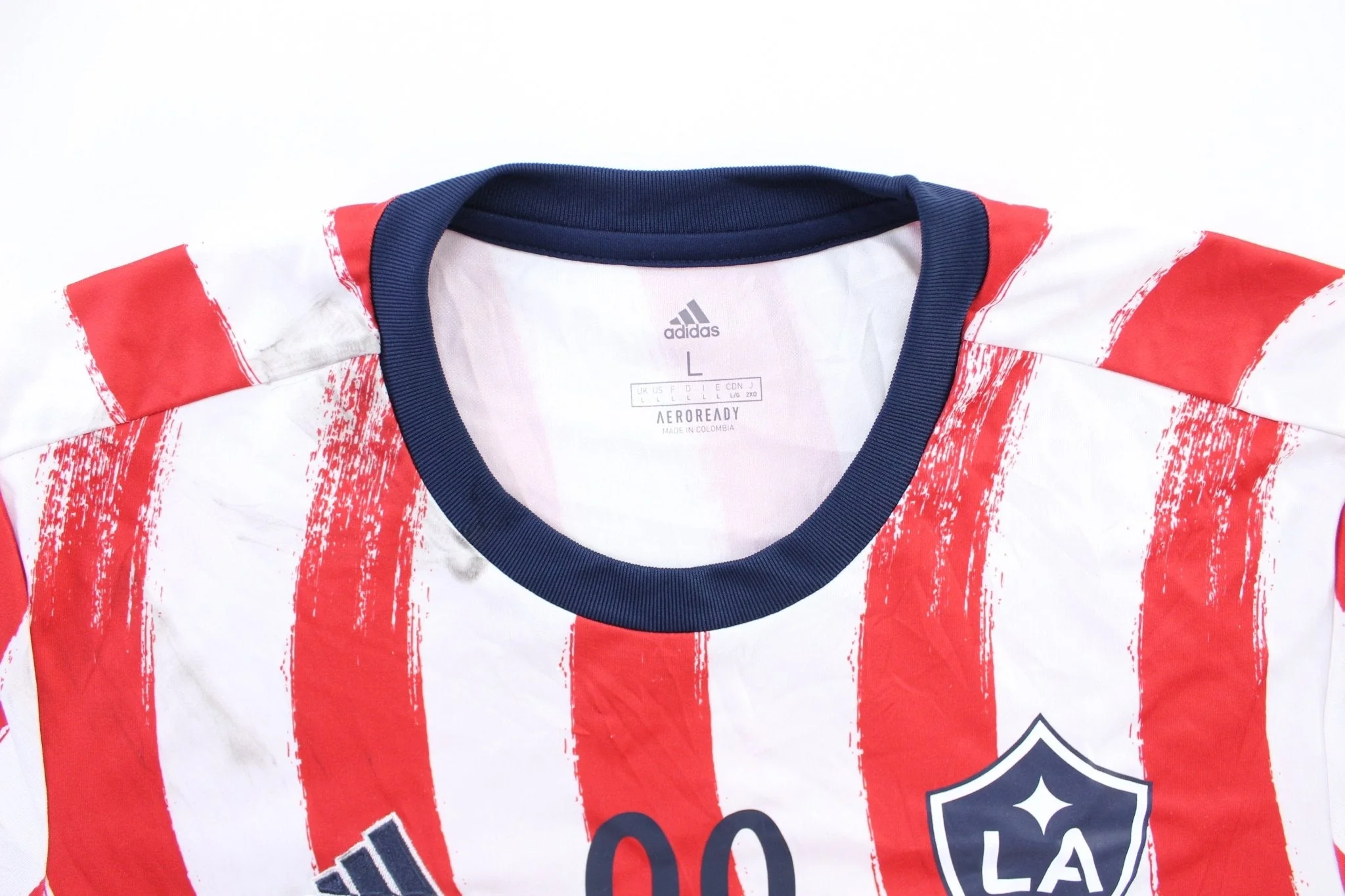 Adidas Embroidered Logo LA Galaxy Soccer Jersey - Image 4