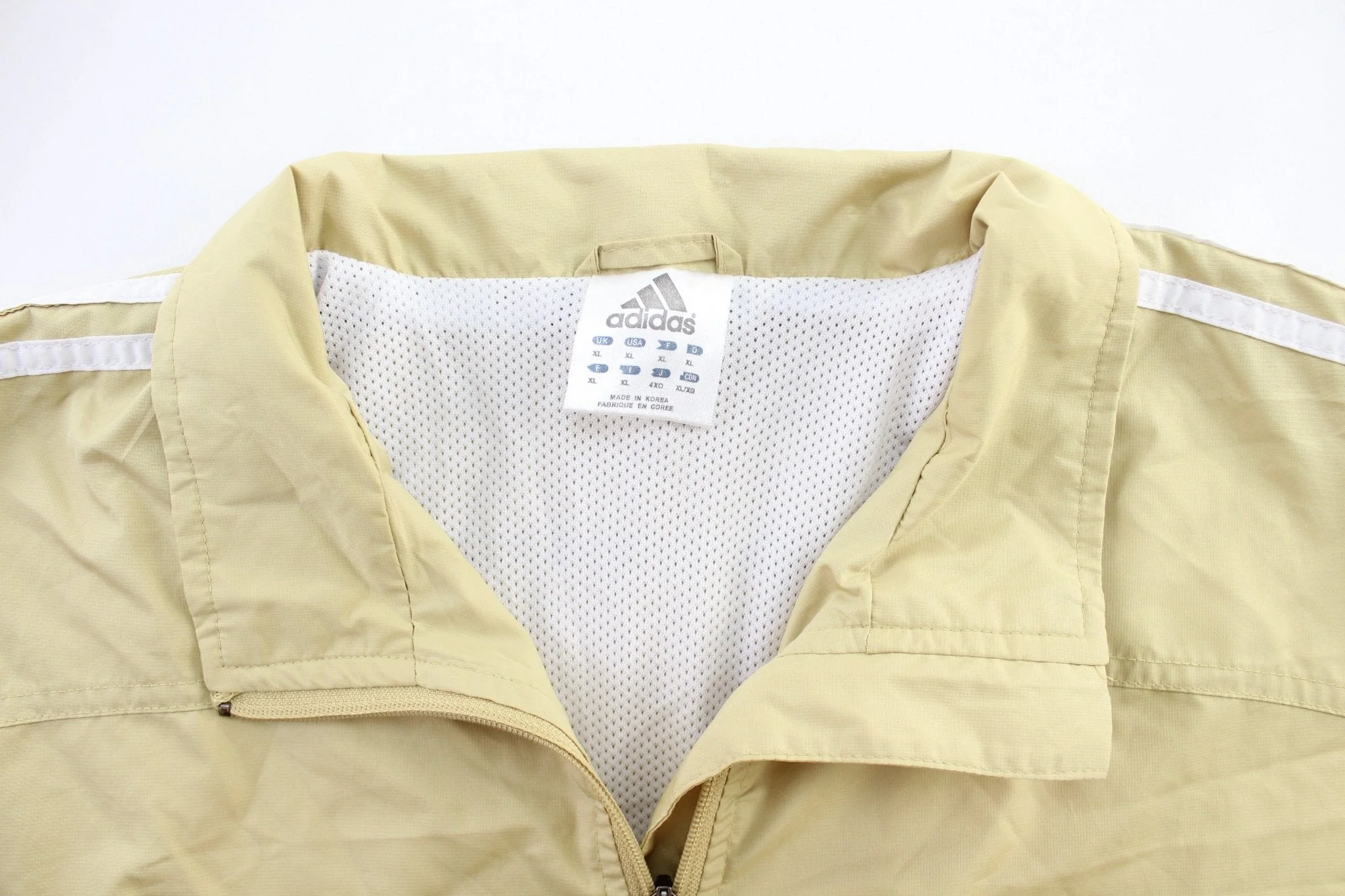 Adidas Embroidered Logo University of Pittsburgh Striped Pullover Jacket - Image 3