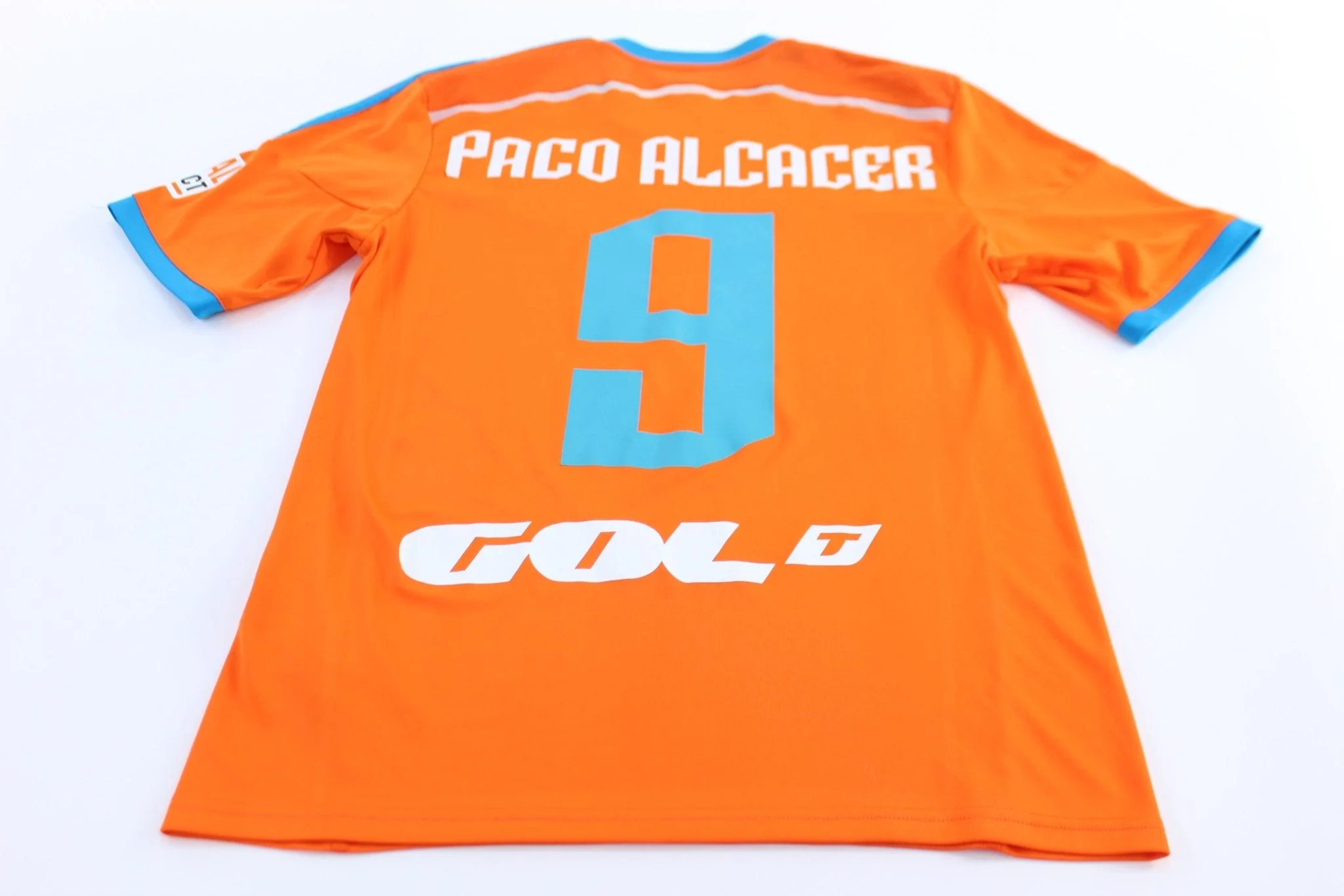 Adidas Embroidered Logo Valencia C.F. Francisco Paco Alcacer #9 Soccer Jersey - Image 2