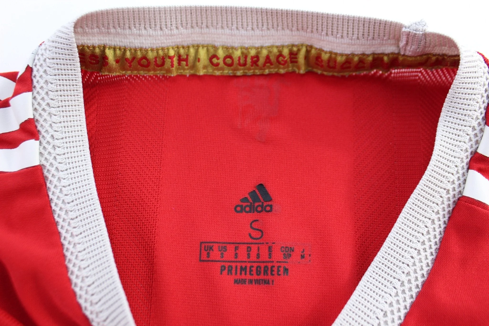 Adidas Logo Manchester United Striped Soccer Jersey - Image 3