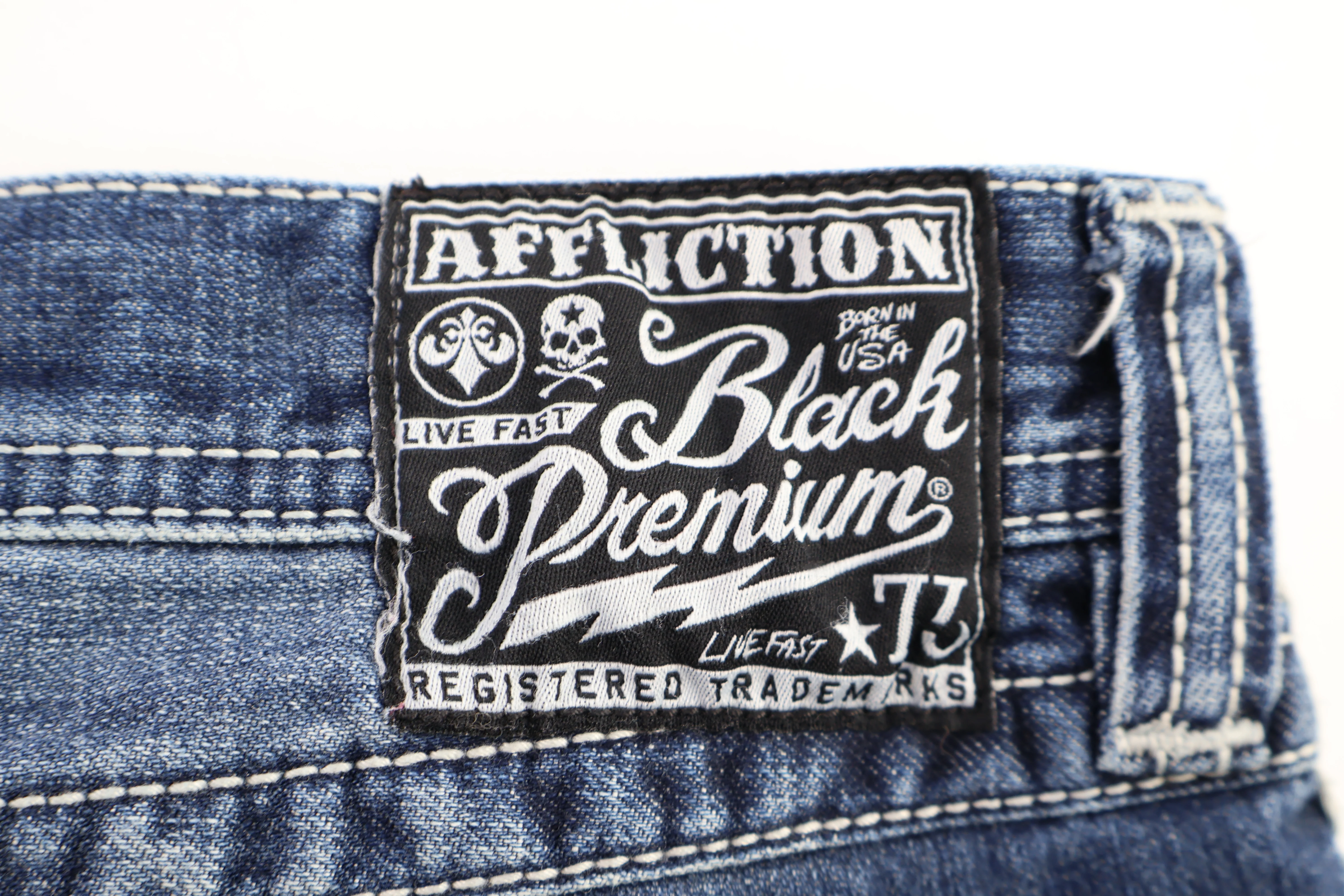 Affliction Medium Wash Denim Jeans - Image 3