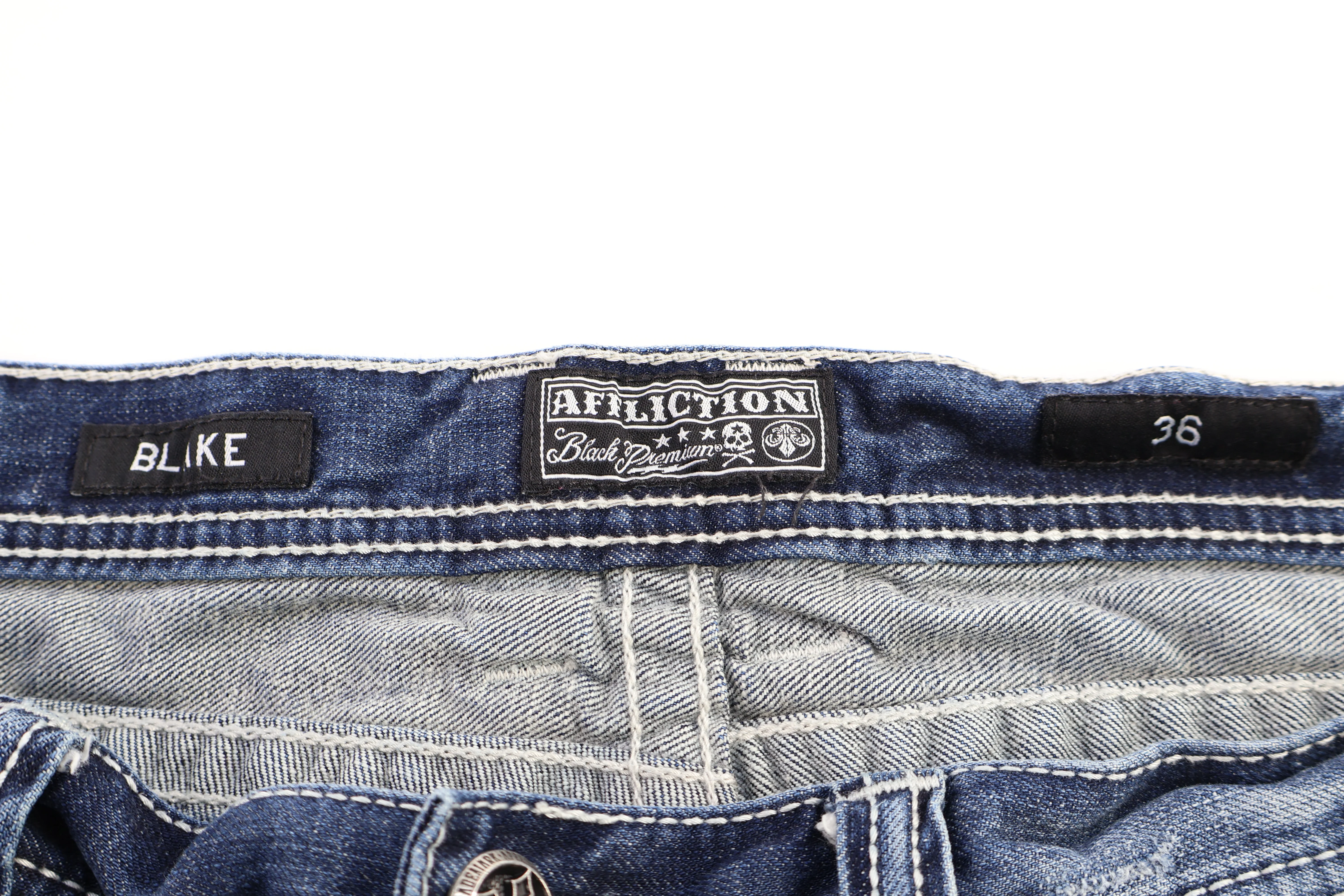 Affliction Medium Wash Denim Jeans - Image 4
