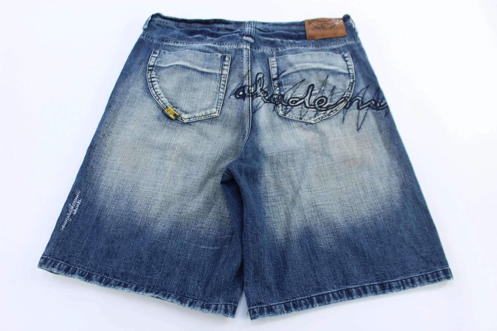 Akademiks Dark Wash Denim Shorts