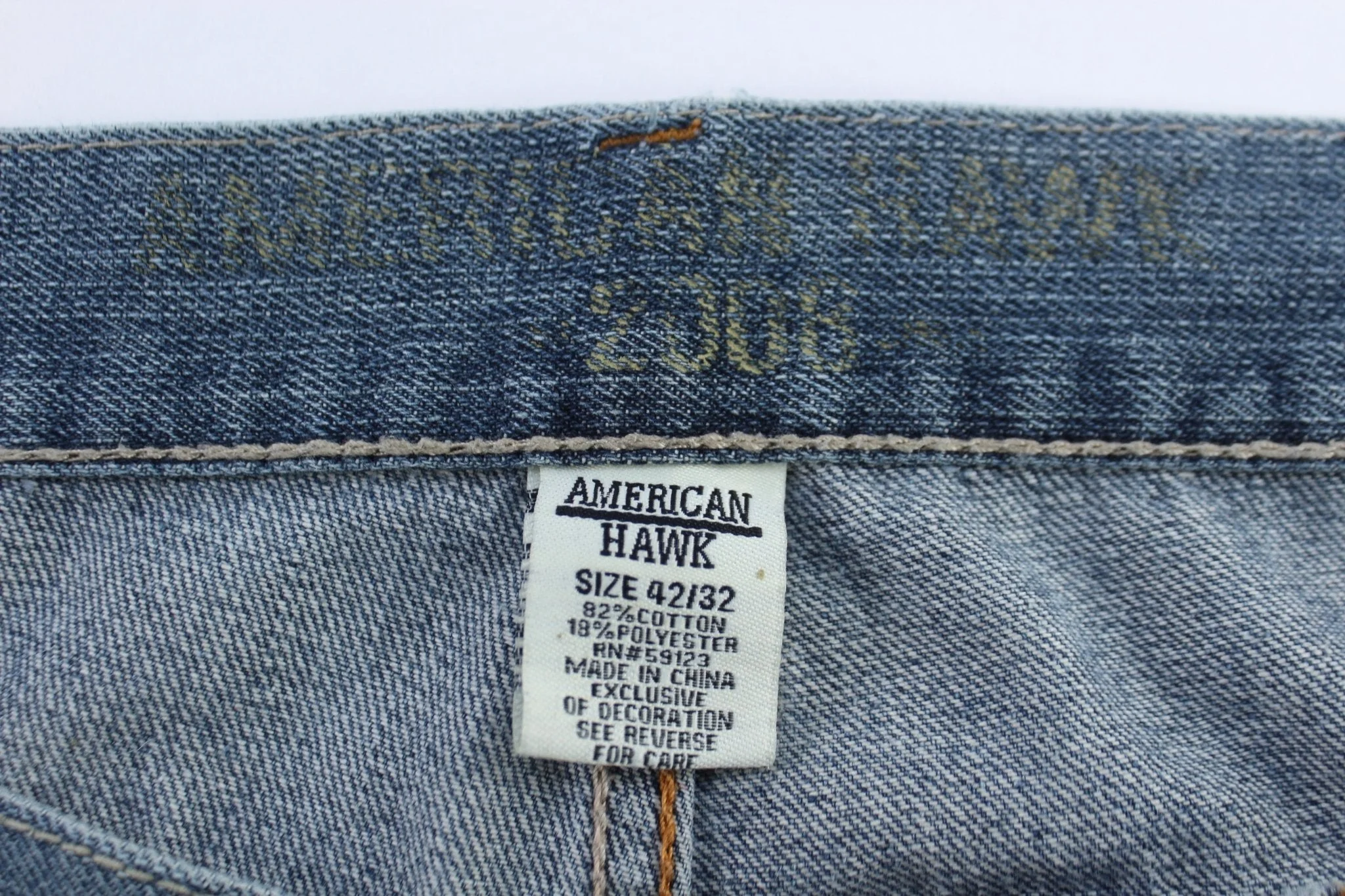 American Hawk Medium Wash Denim Jeans - Image 4