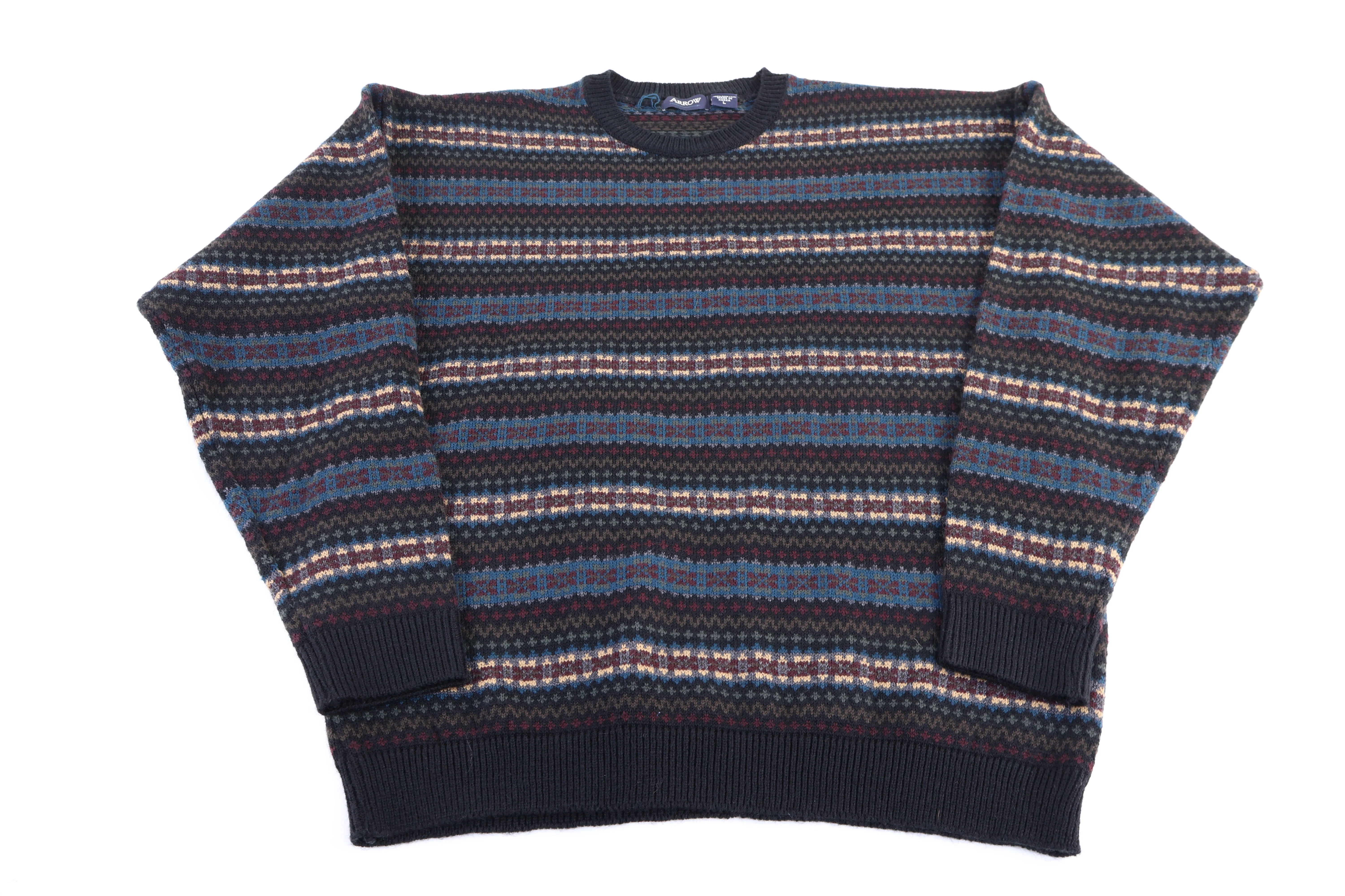 Arrow Multipatterned Knit Sweater