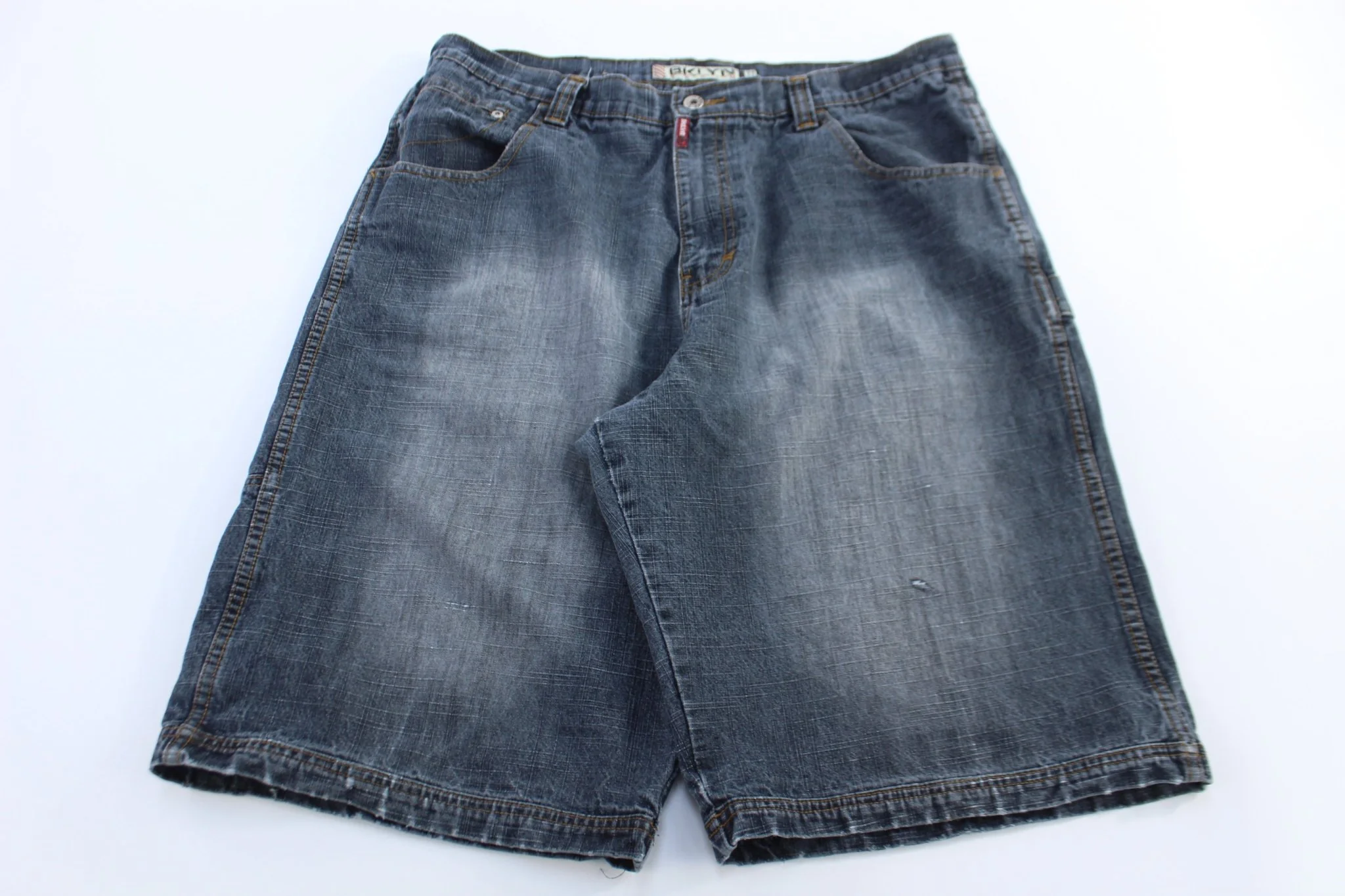 Brooklyn Xpress Dark Wash Denim Shorts