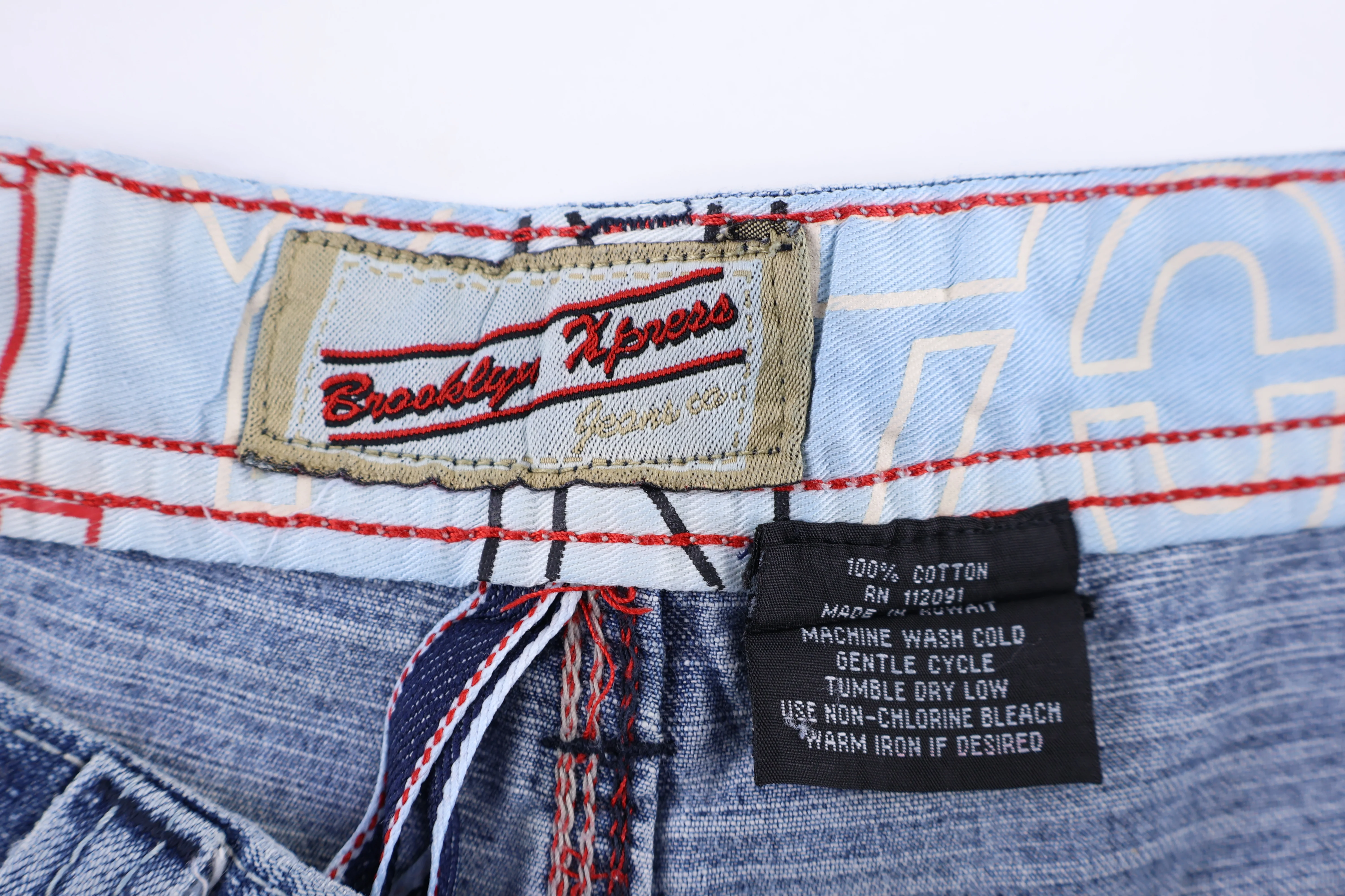 Brooklyn Xpress Light Wash Denim Jeans - Image 4