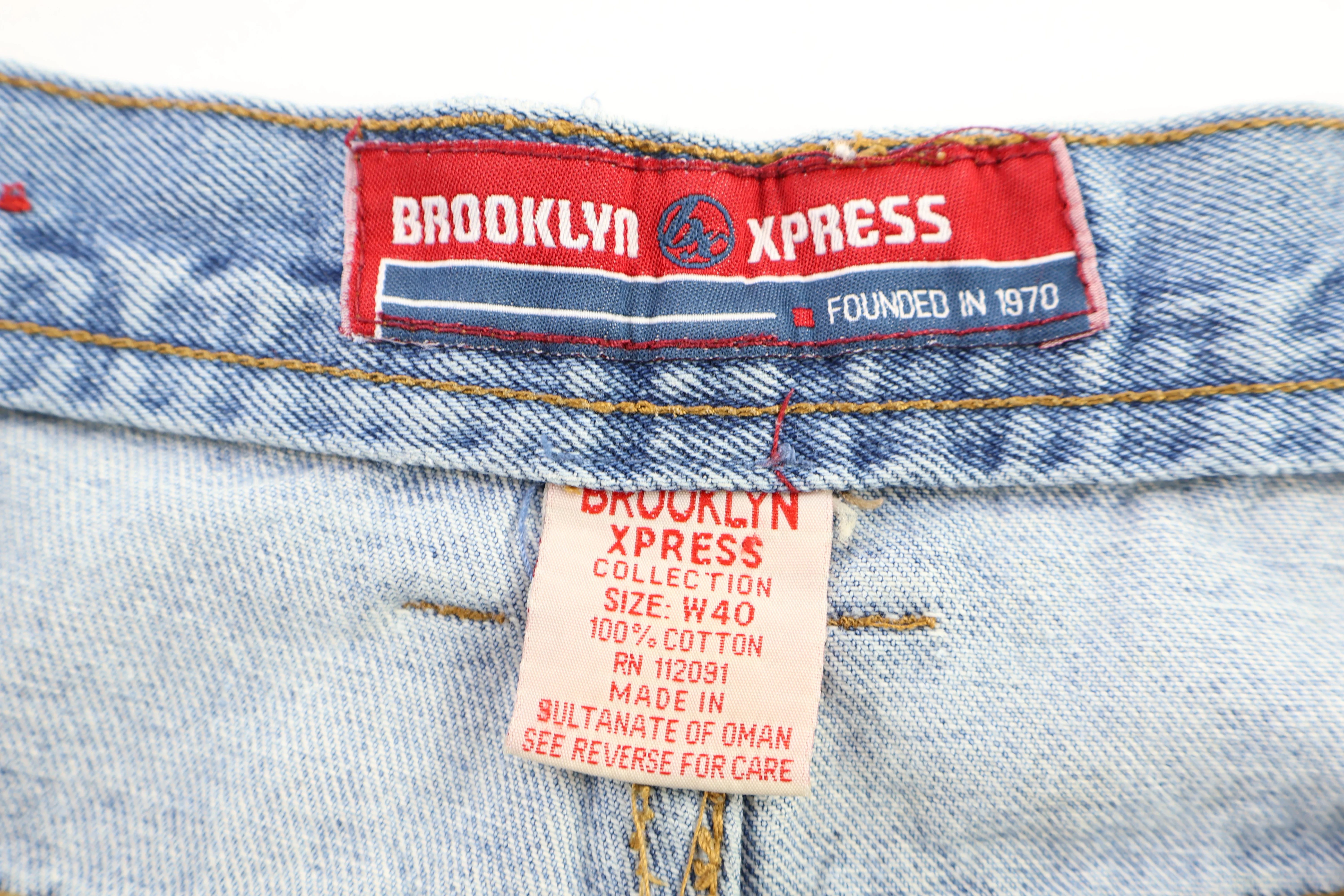 Brooklyn Xpress Light Wash Denim Shorts - Image 4