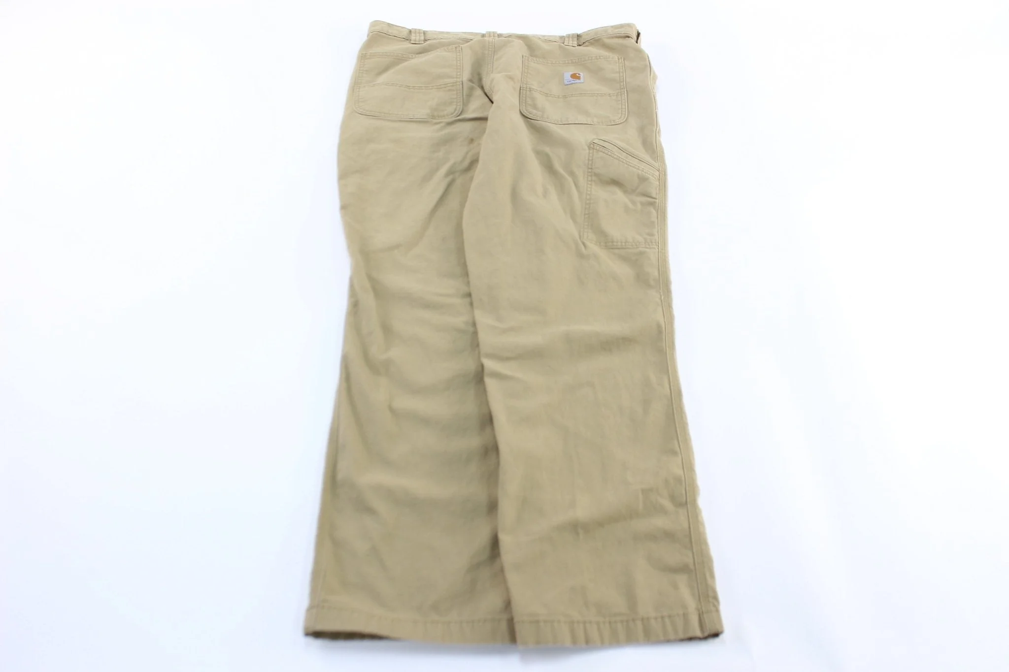 Carhartt Logo Light Tan Carpenter Pants - Image 2