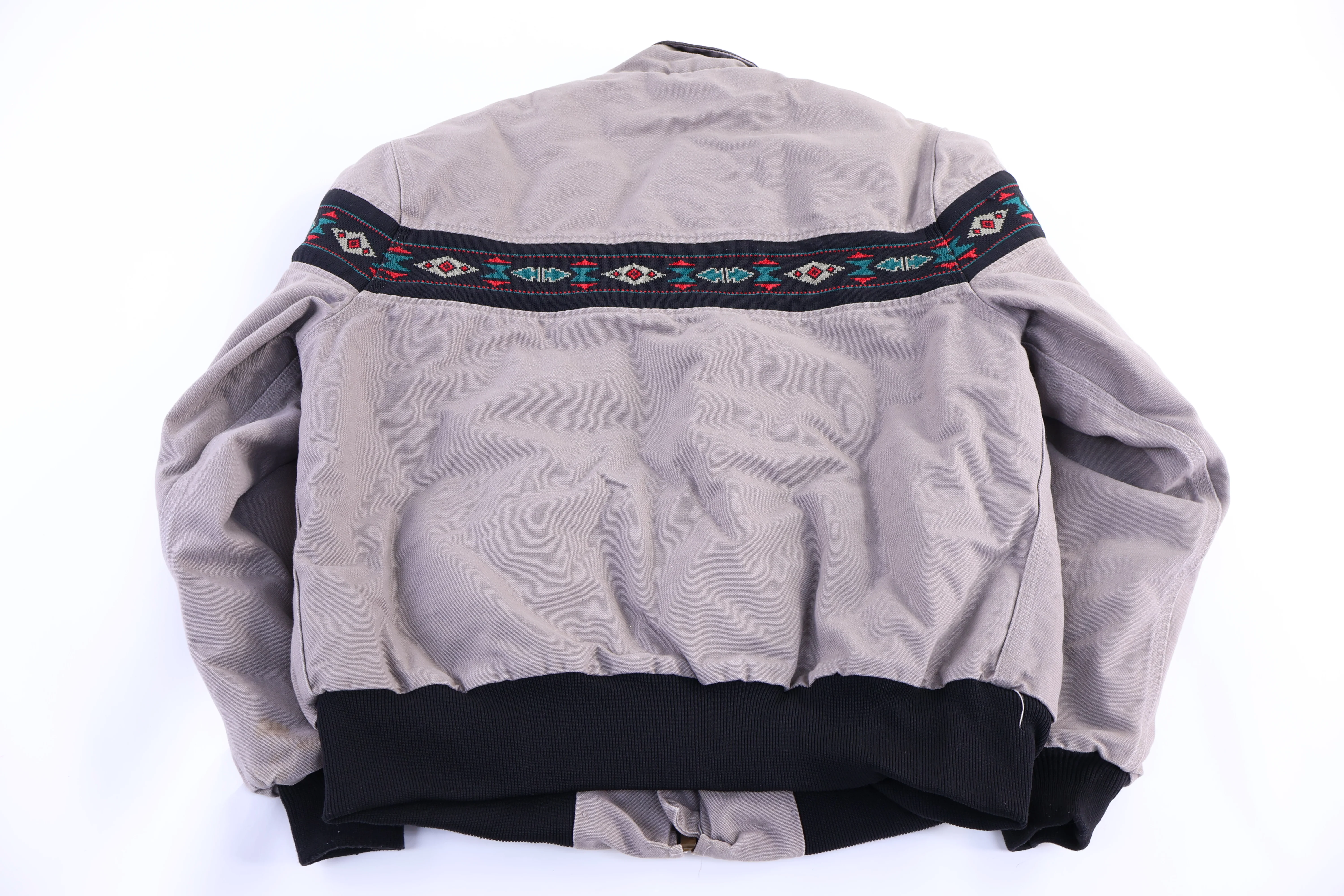 Carhartt Logo Patch Aztec Pattern Full Zip Jacket - Image 2