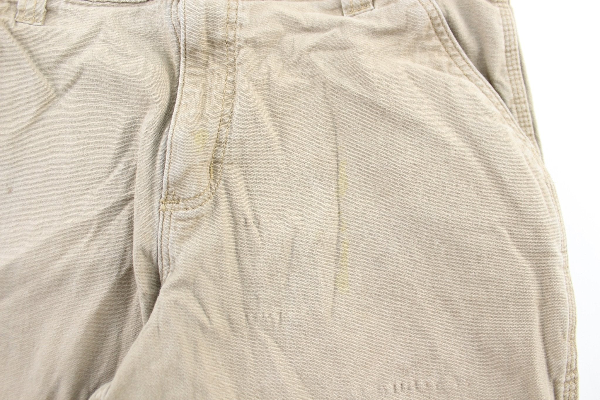 Carhartt Logo Patch Beige Carpenter Pants - Image 3