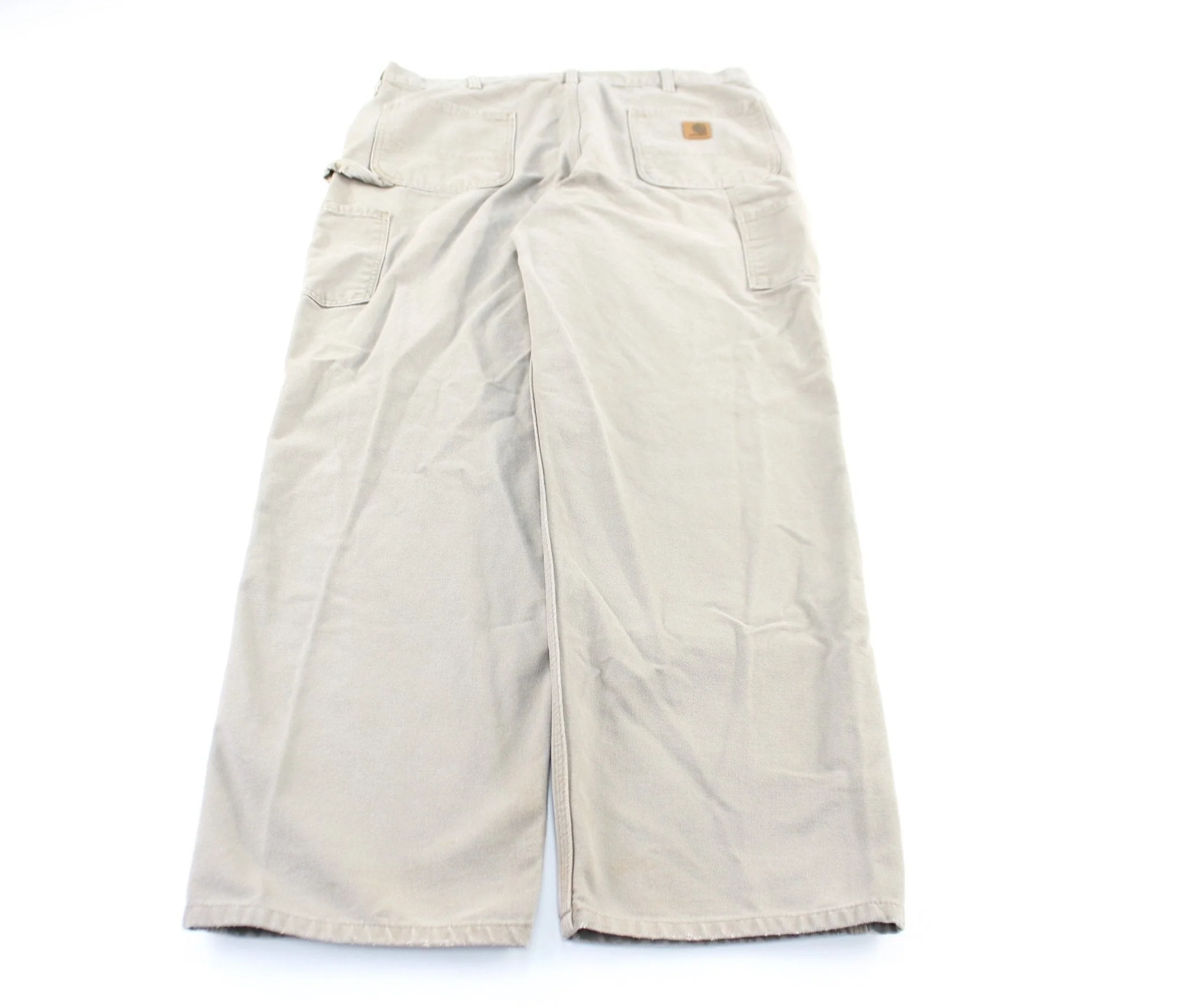 Carhartt Logo Patch Beige Carpenter Pants - Image 2