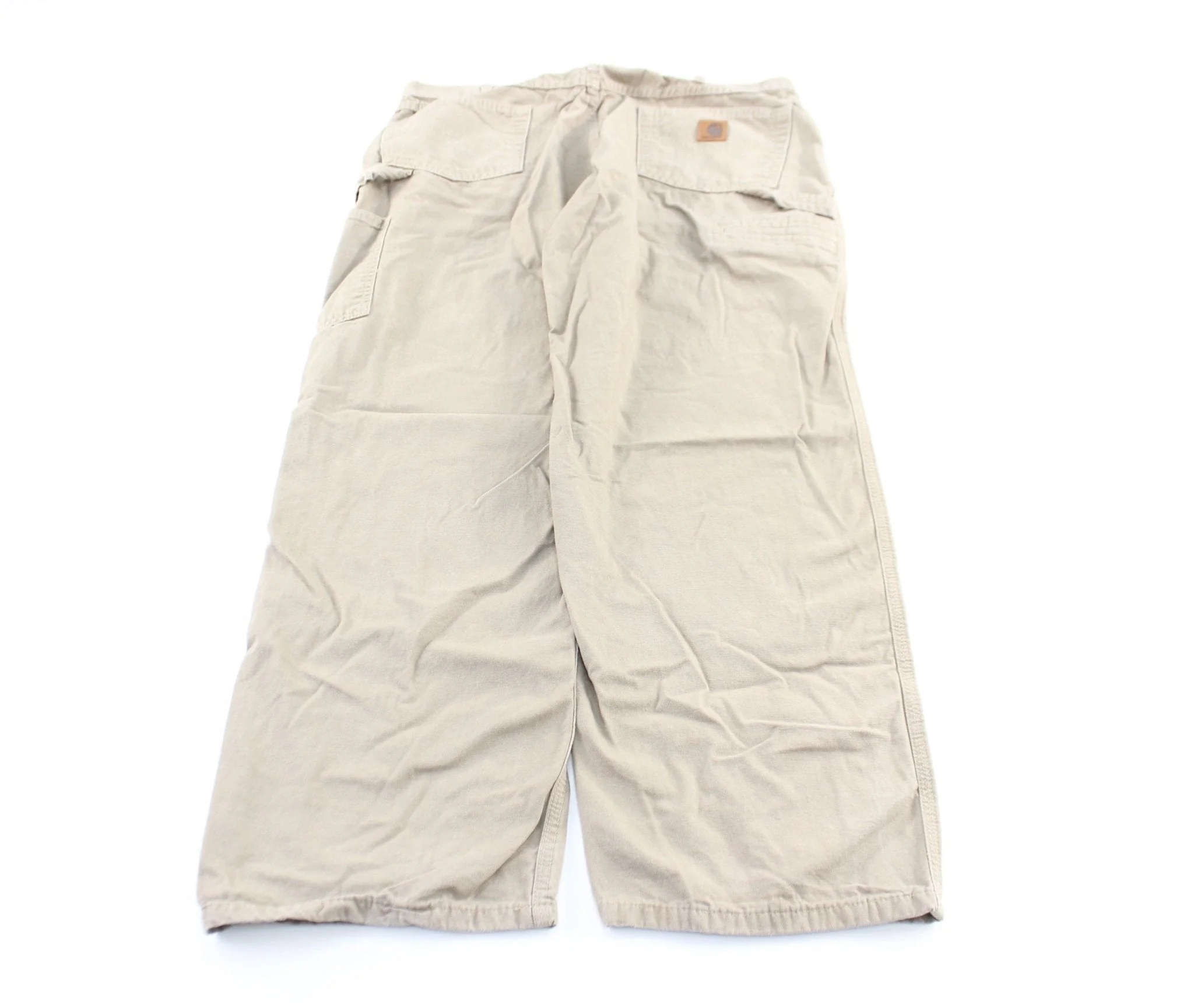 Carhartt Logo Patch Beige Carpenter Pants - Image 2