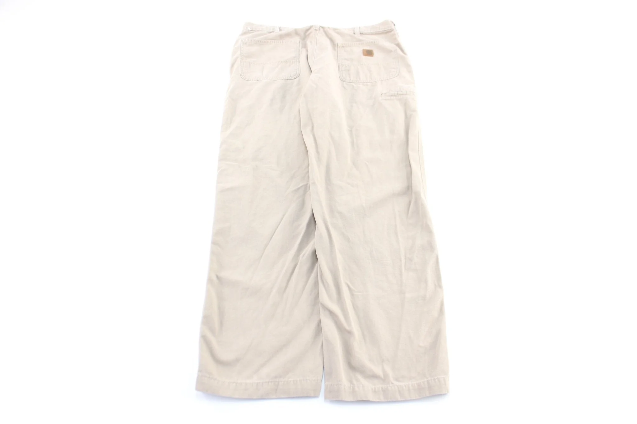 Carhartt Logo Patch Beige Carpenter Pants - Image 2