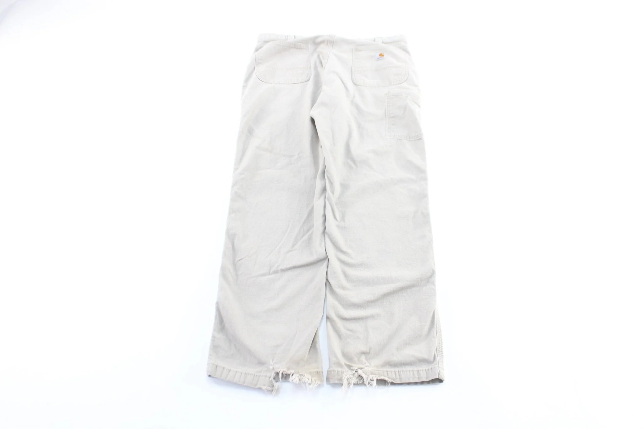 Carhartt Logo Patch Beige Carpenter Pants - Image 2