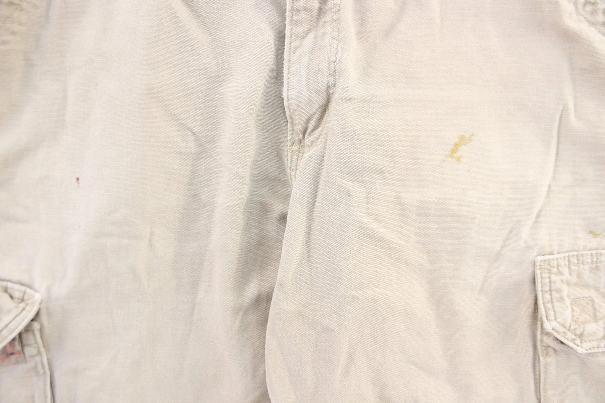 Carhartt Logo Patch Beige Carpenter Pants - Image 3