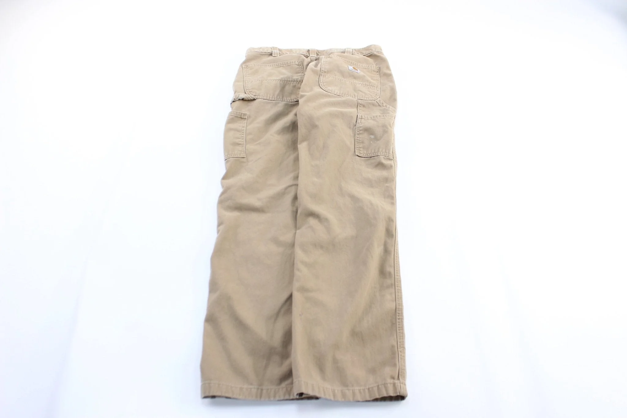 Carhartt Logo Patch Beige Carpenter Pants - Image 2