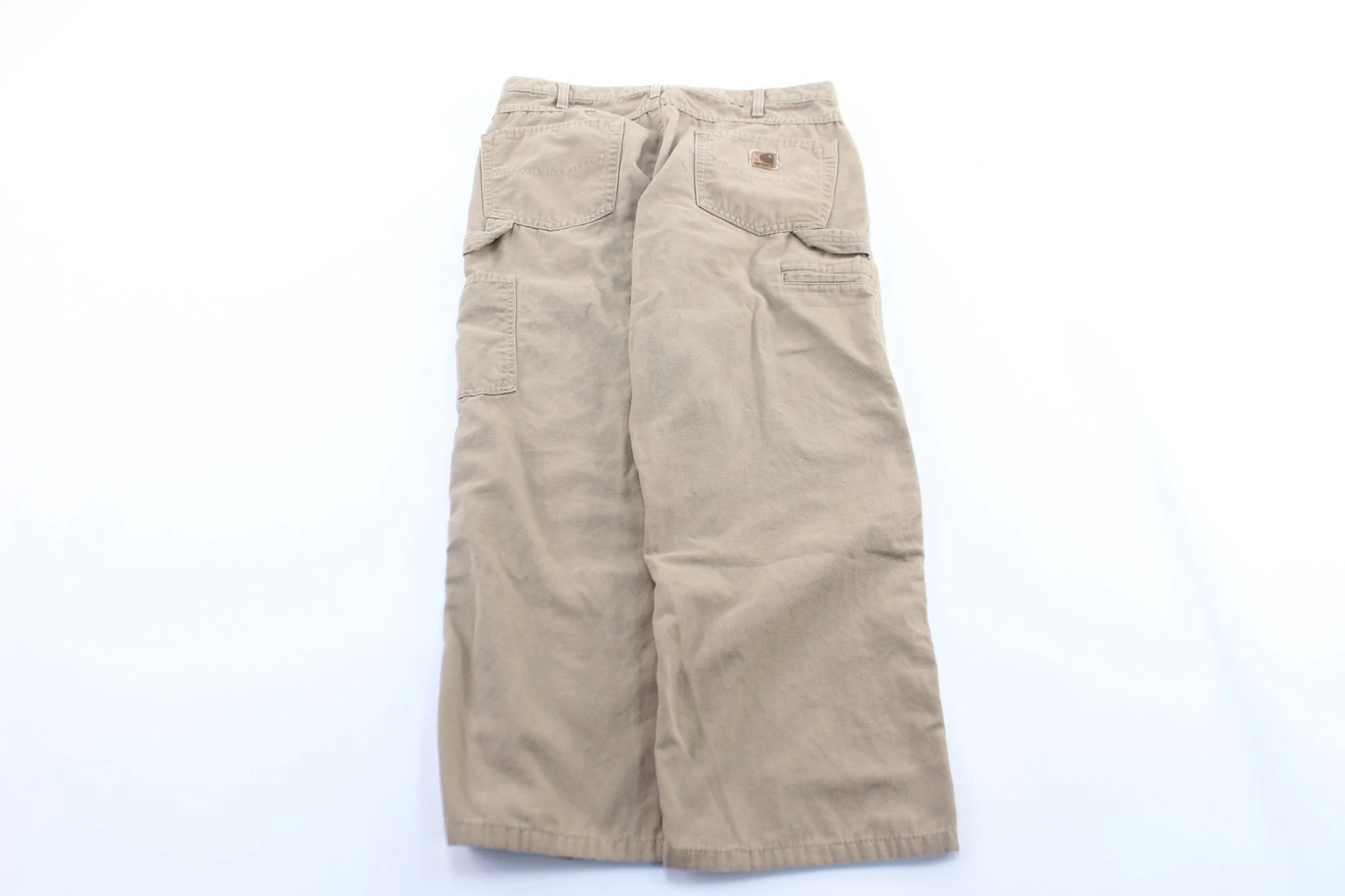 Carhartt Logo Patch Beige Carpenter Pants - Image 2