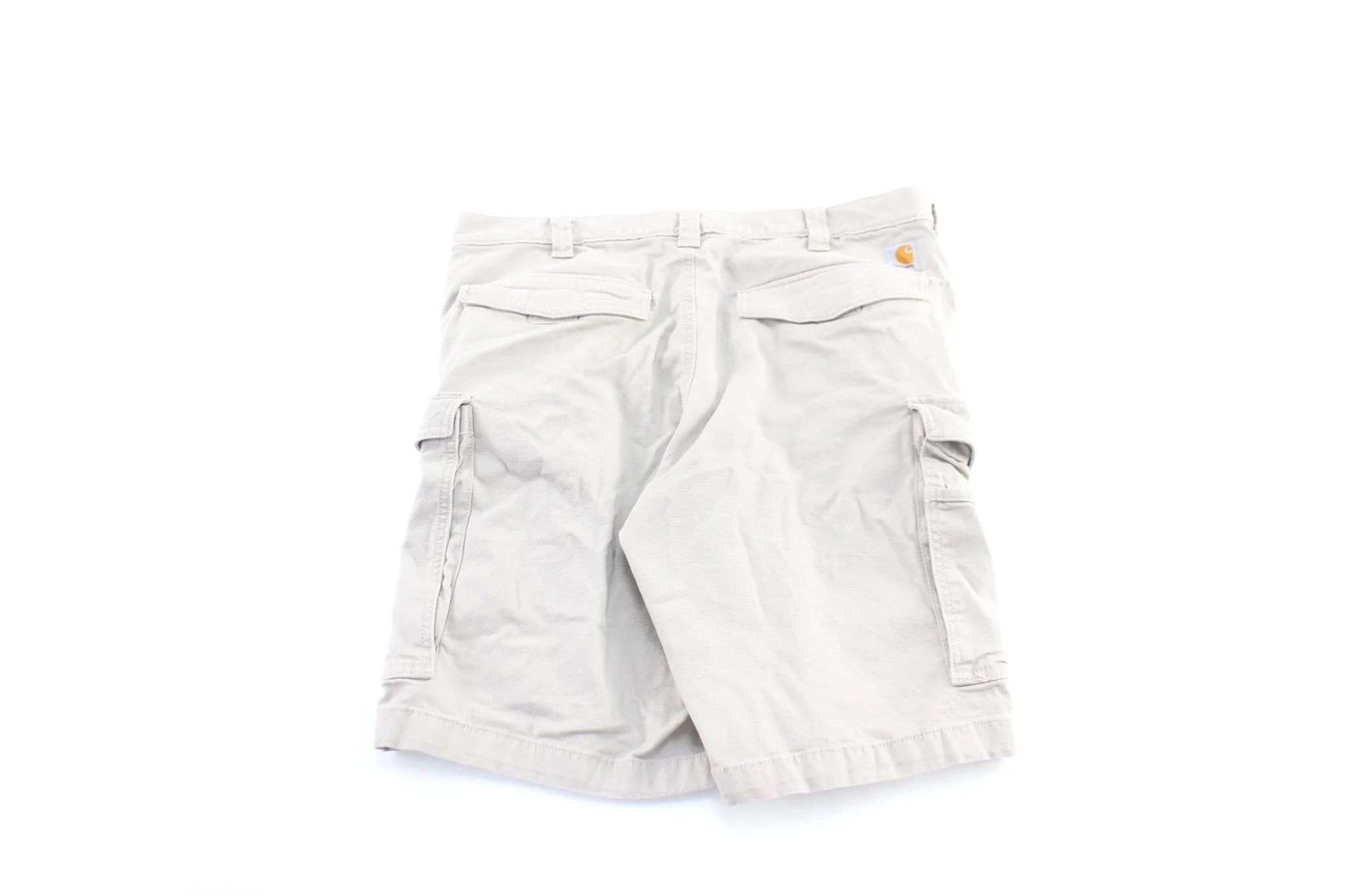 Carhartt Logo Patch Beige Carpenter Shorts - Image 2