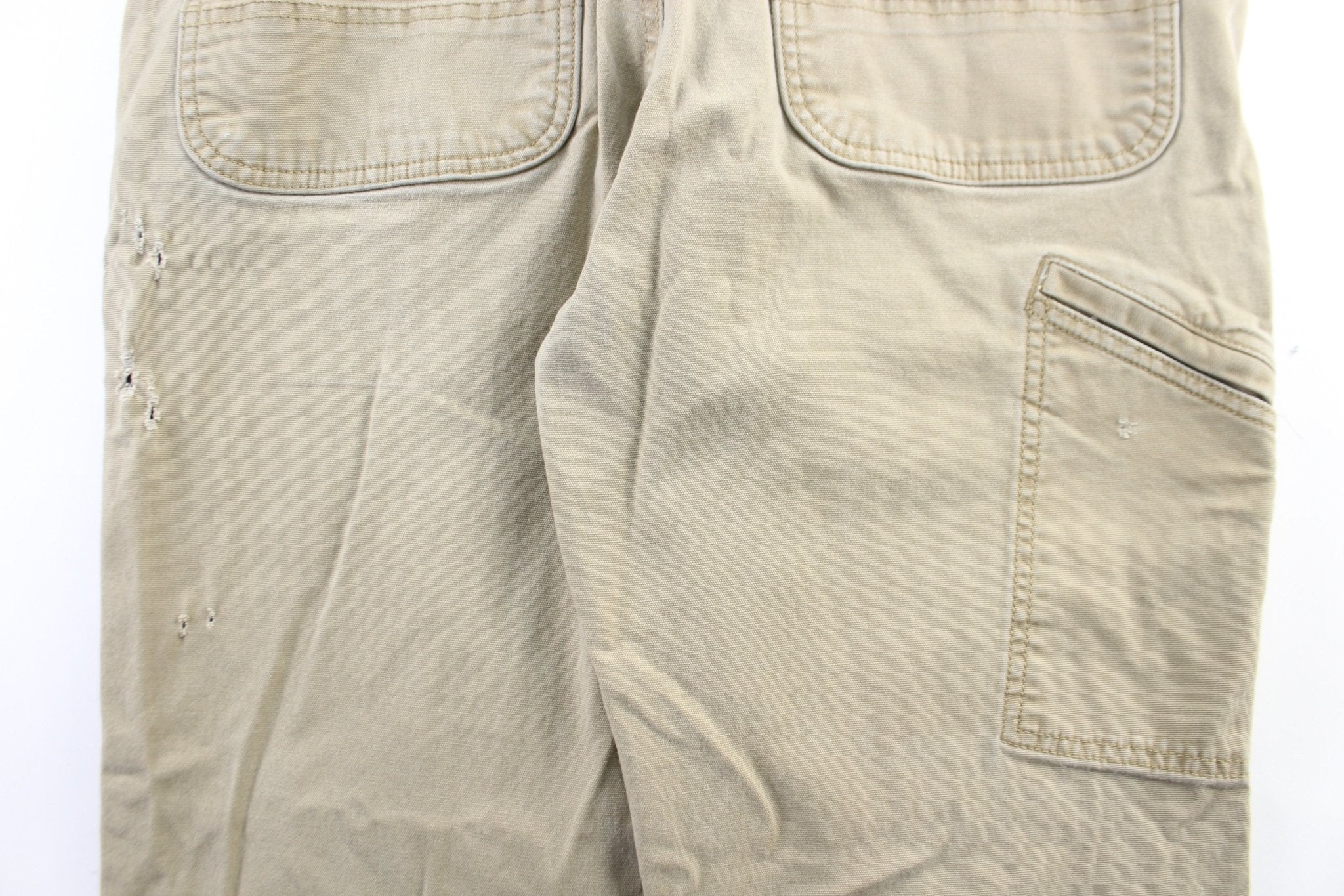 Carhartt Logo Patch Beige Pants - Image 3