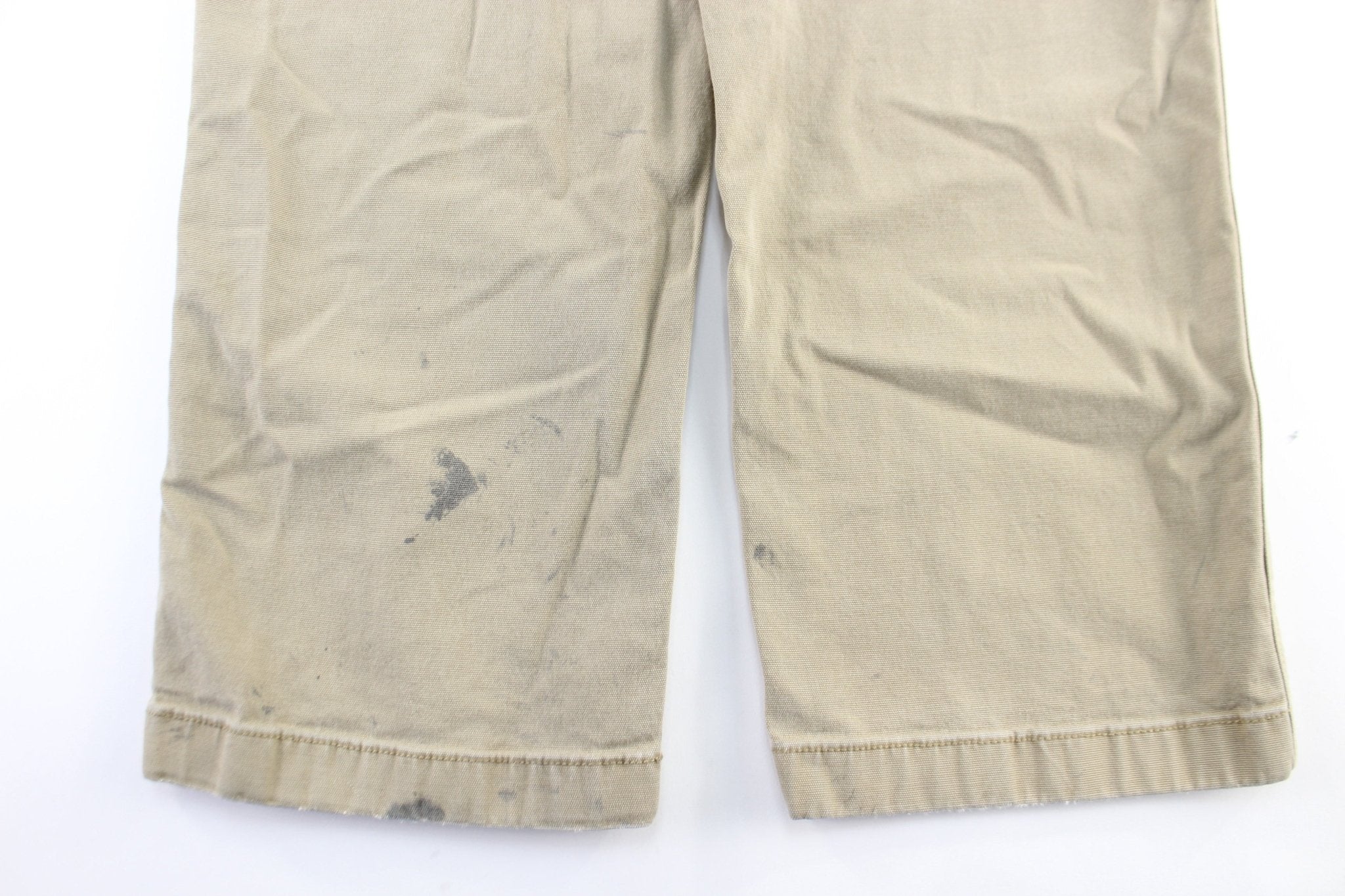 Carhartt Logo Patch Beige Pants - Image 4