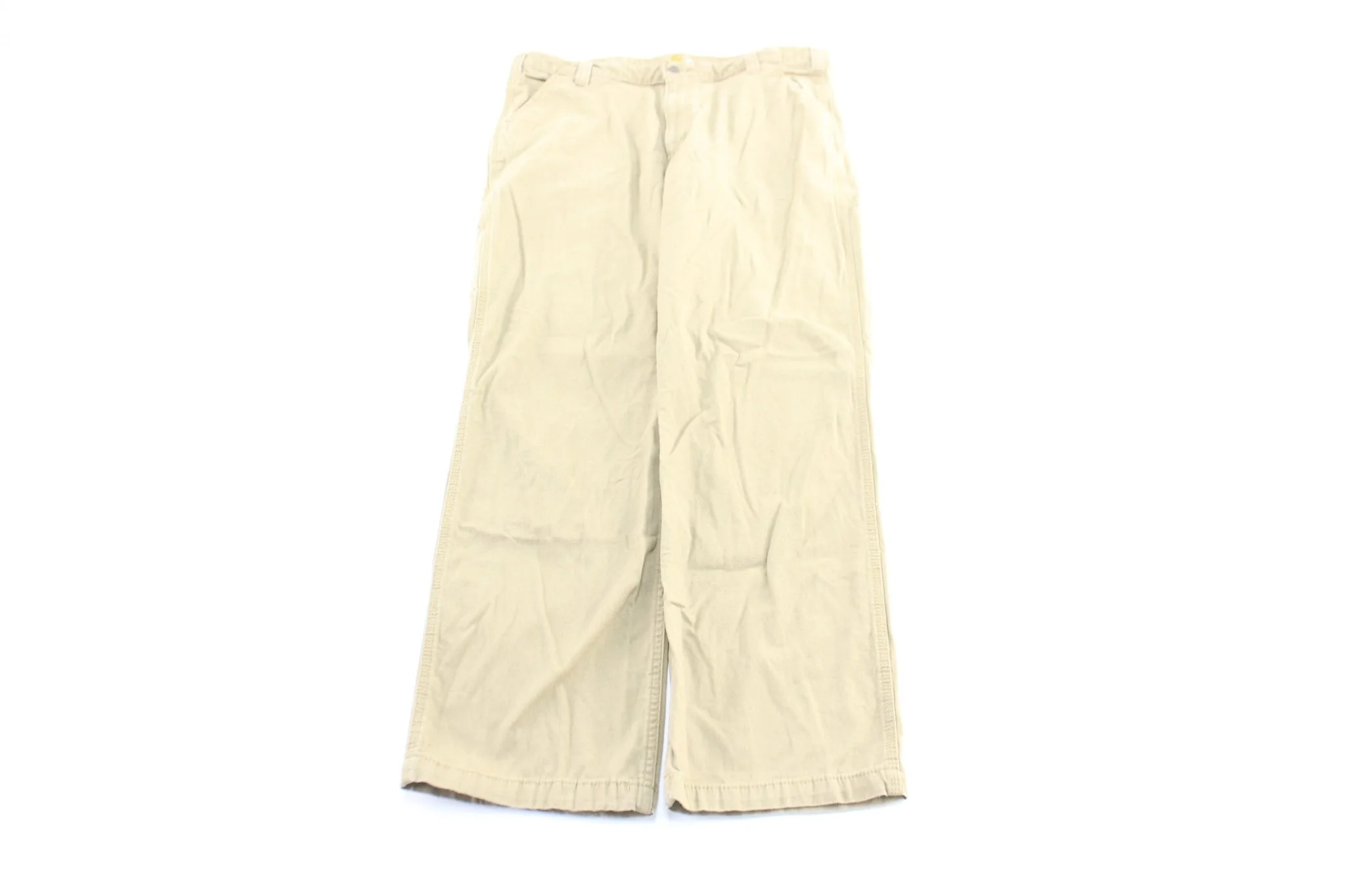 Carhartt Logo Patch Beige Pants