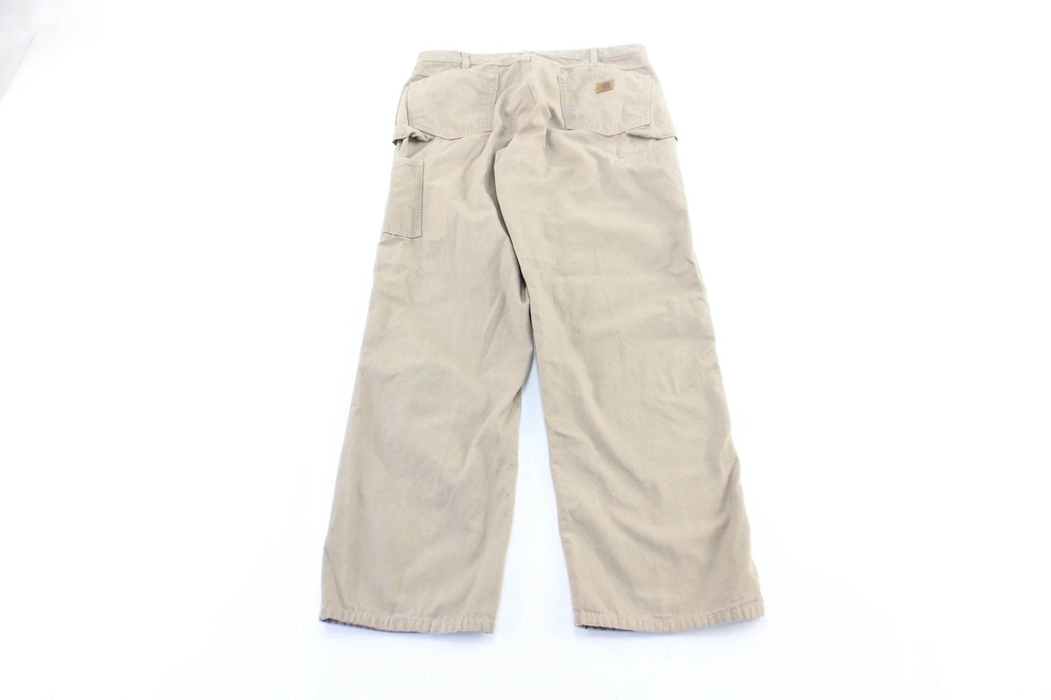 Carhartt Logo Patch Beige Pants - Image 2