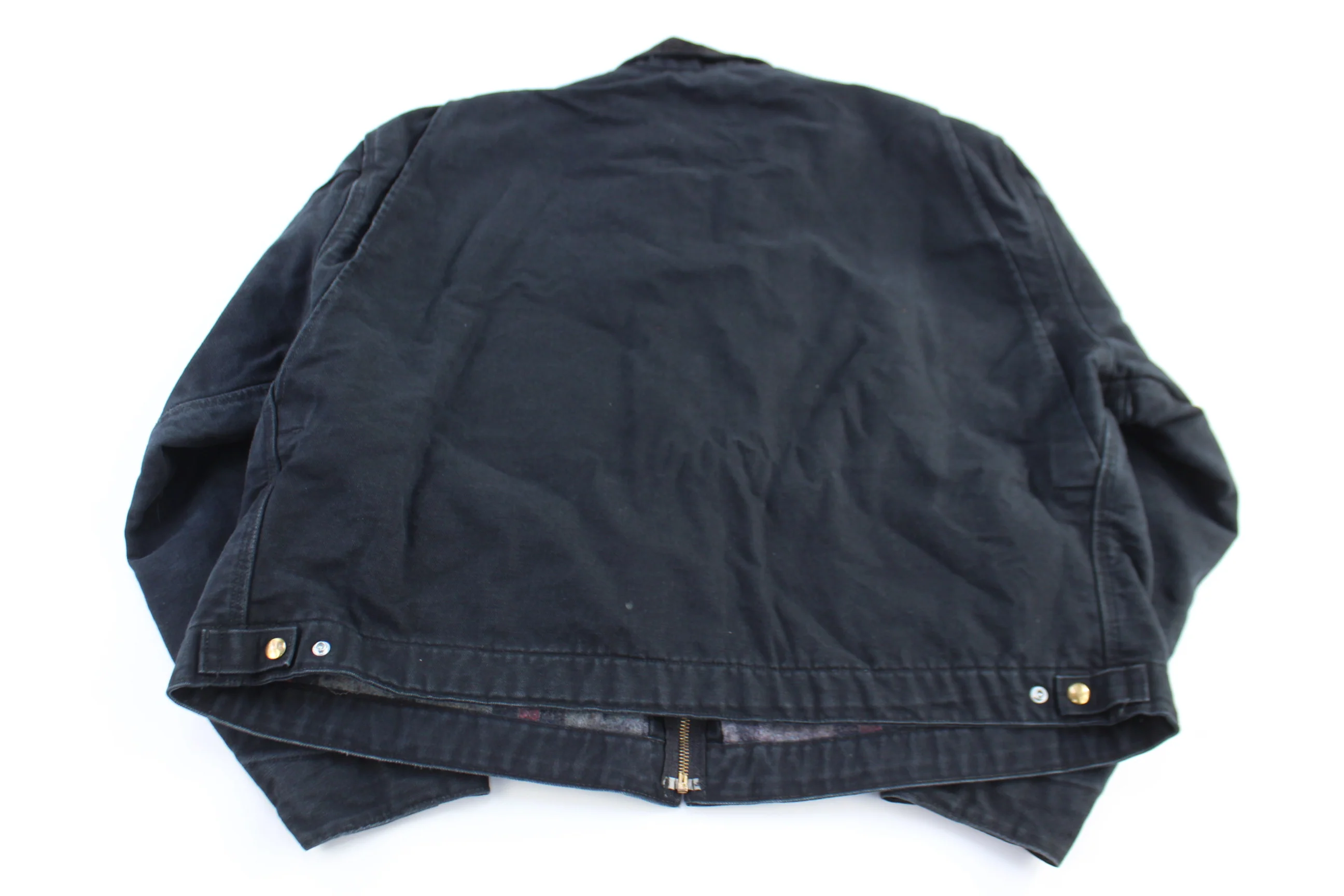 Carhartt Logo Patch Black Full Zip Detroit Jacket - Image 2