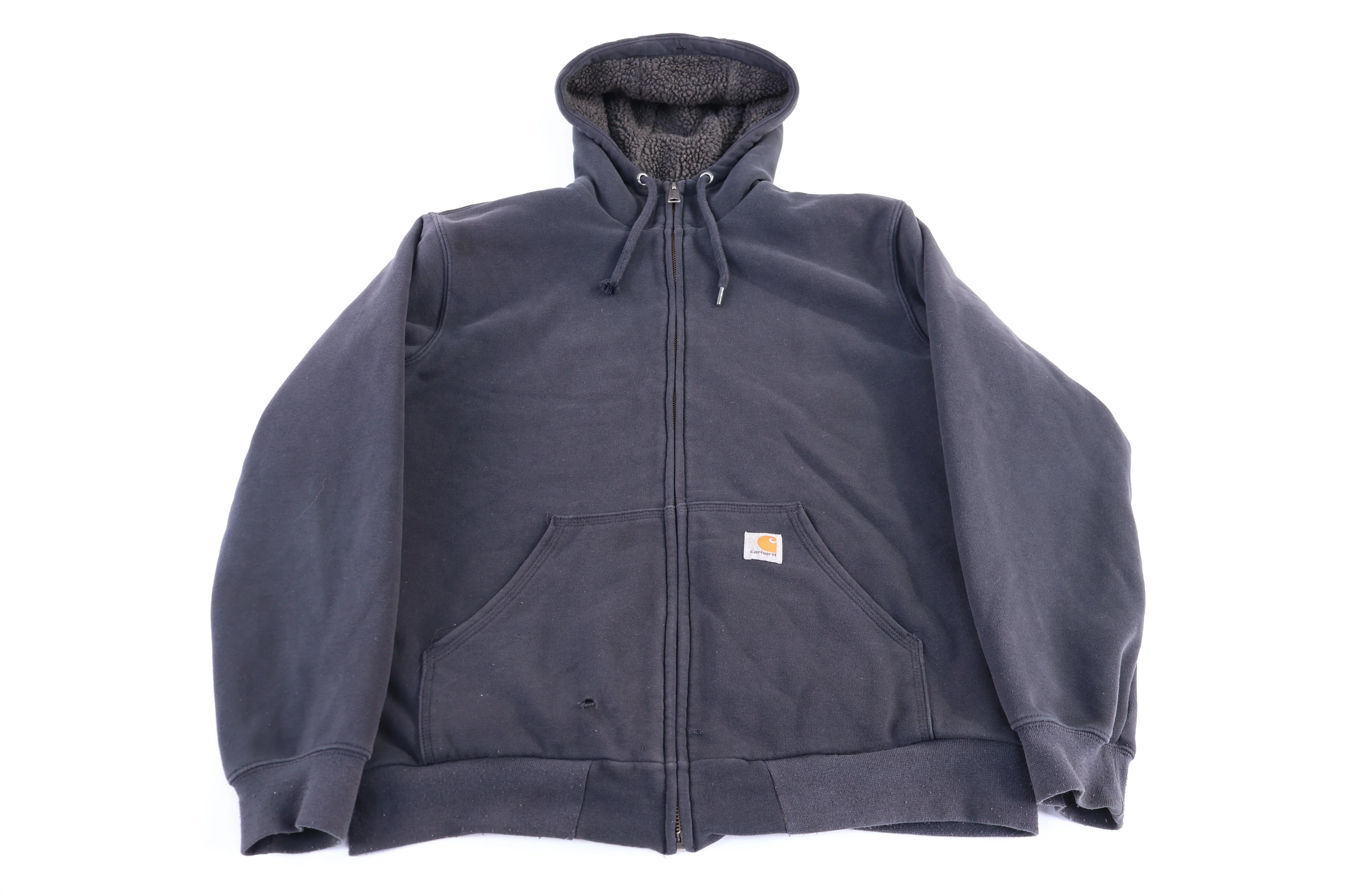 Carhartt Logo Patch Black Full Zip Jacket