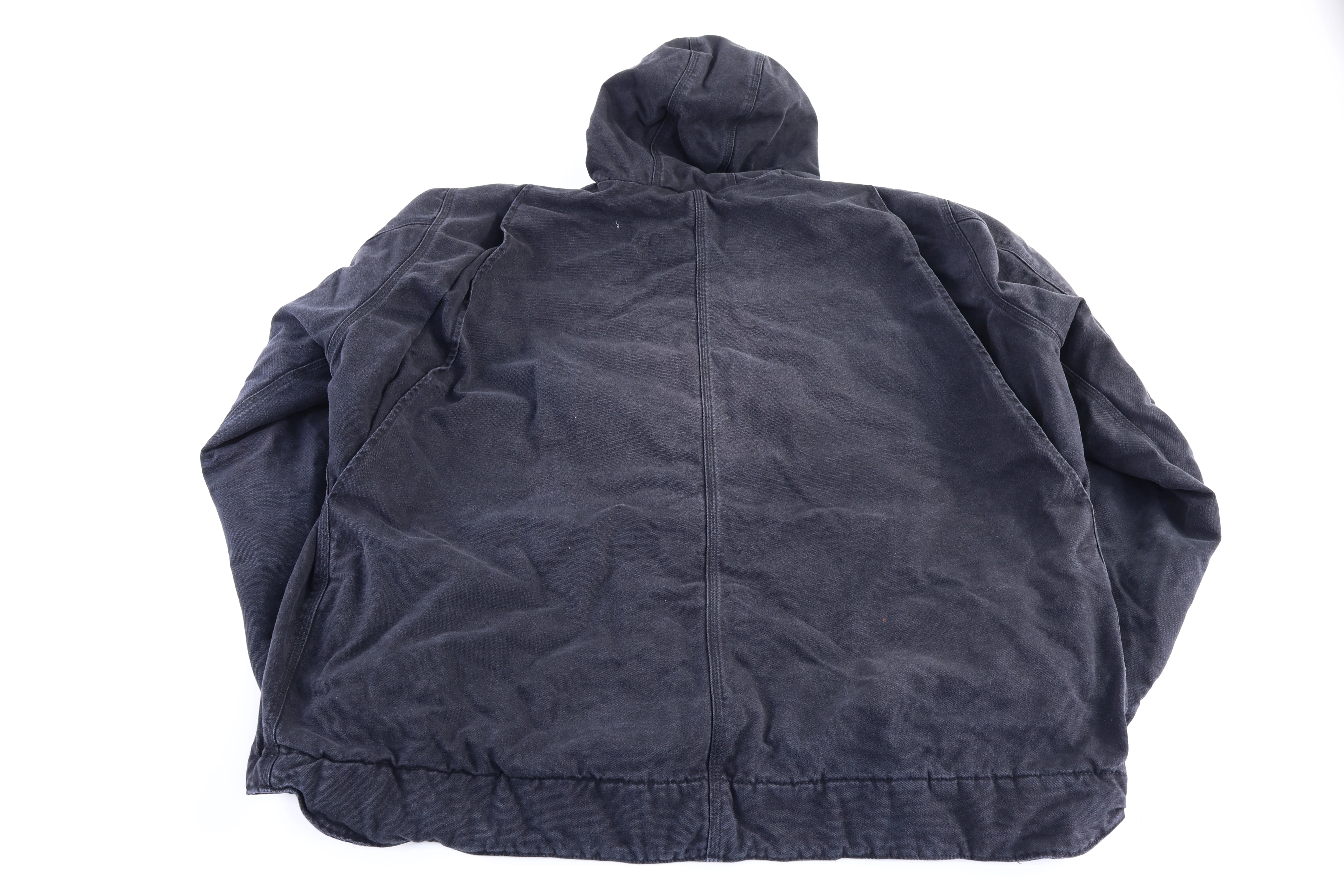 Carhartt Logo Patch Black Full Zip Jacket - Image 2