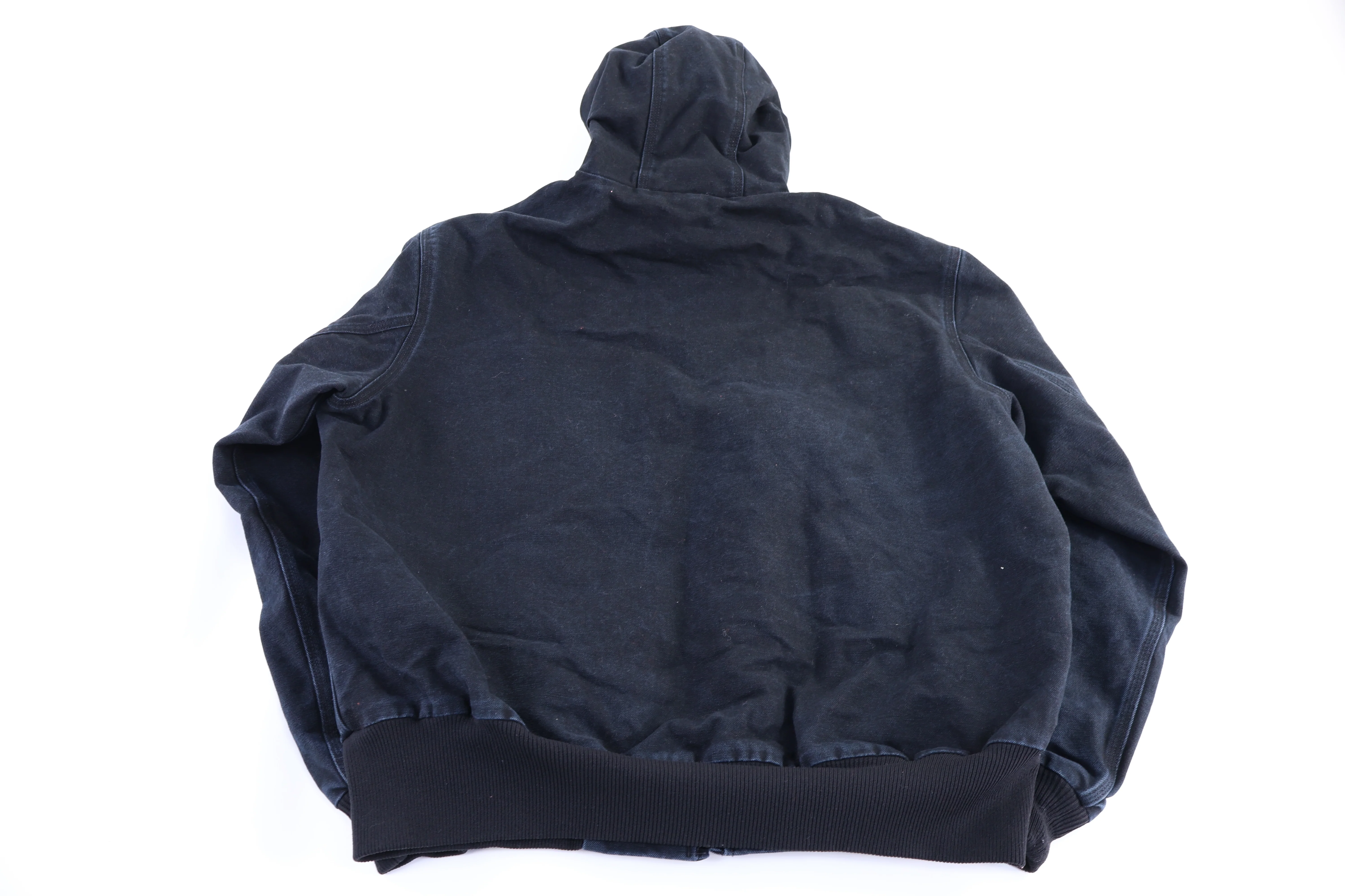 Carhartt Logo Patch Black Full Zip Jacket - Image 2
