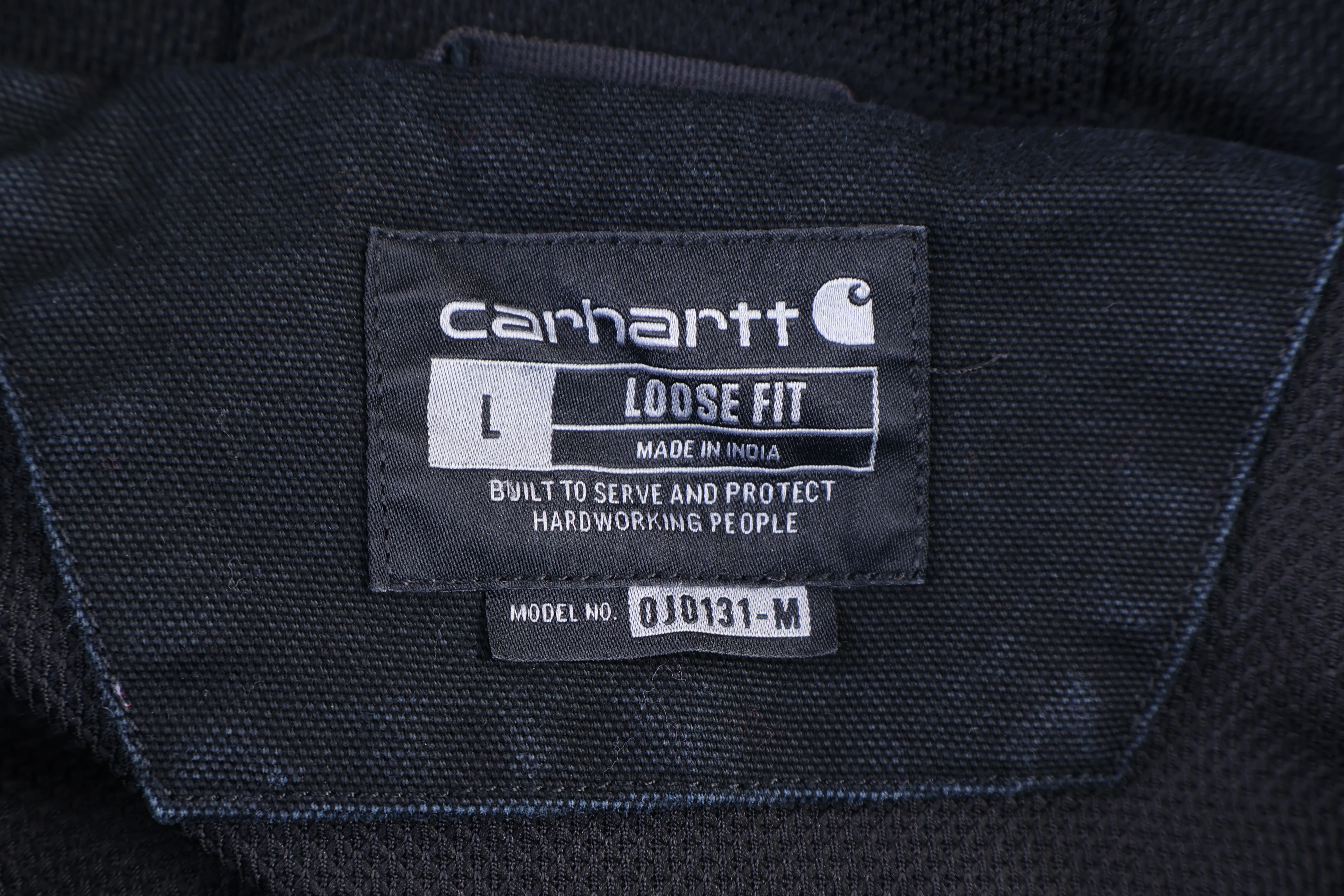 Carhartt Logo Patch Black Full Zip Jacket - Image 3