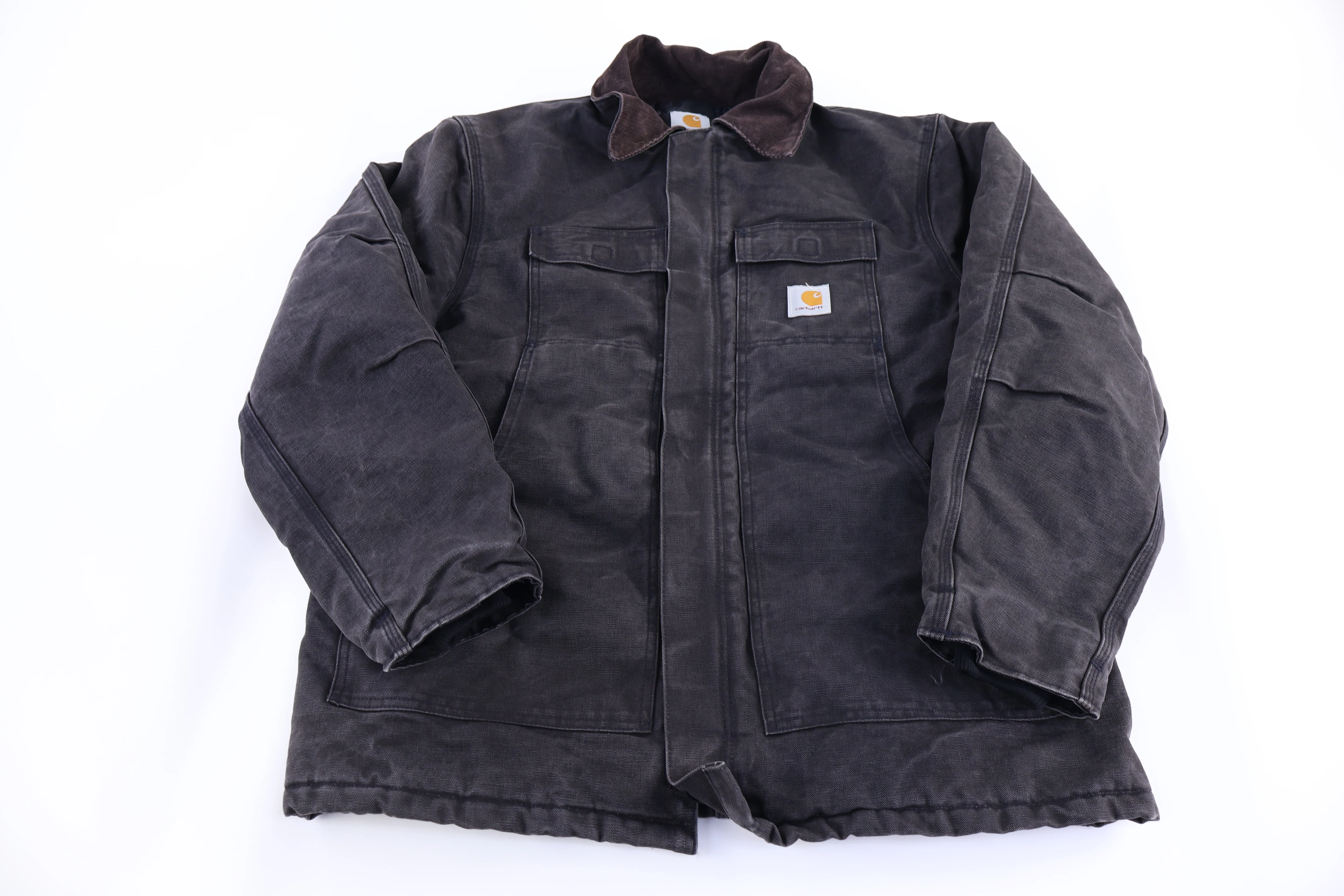 Carhartt Logo Patch Black Full Zip Jacket