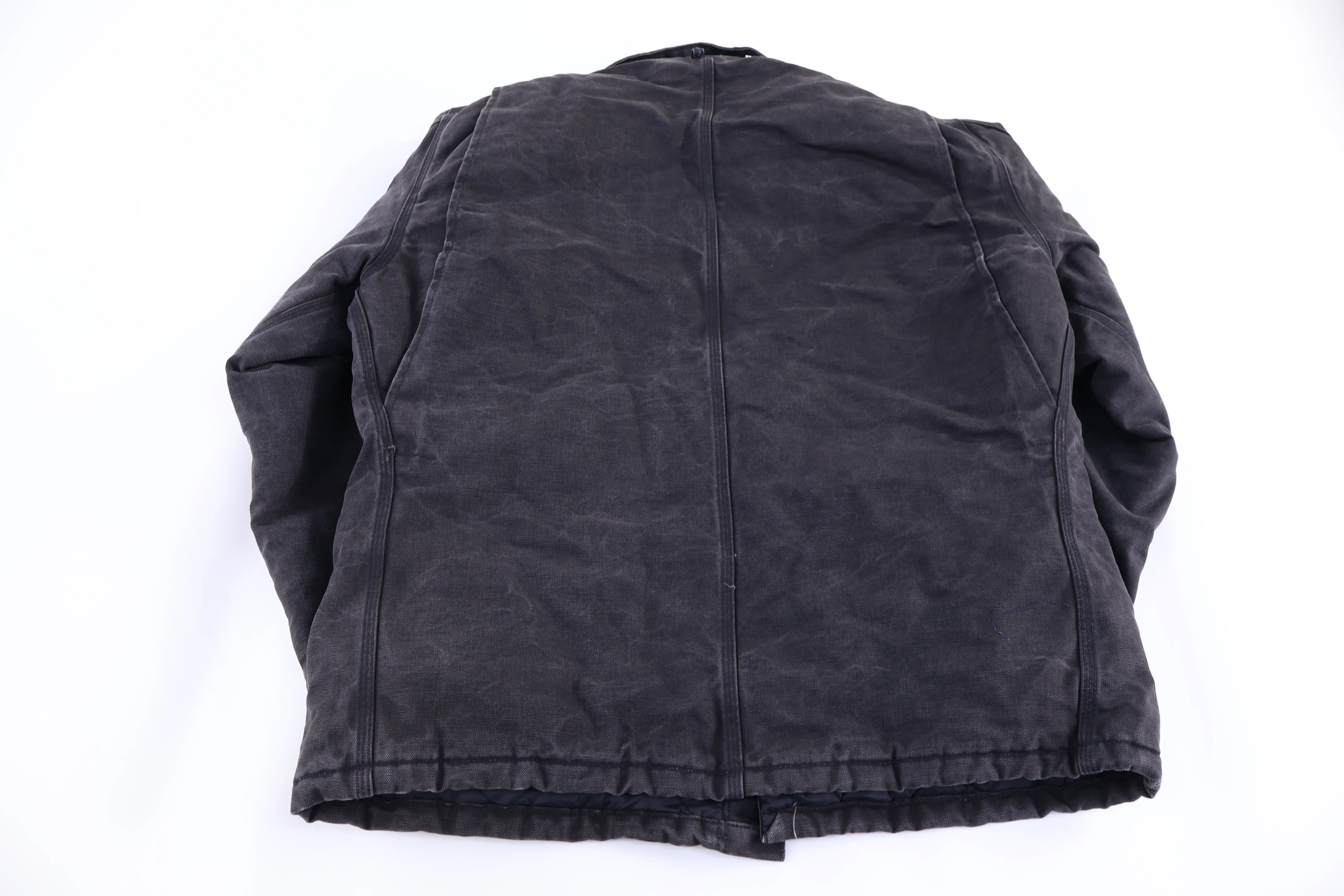 Carhartt Logo Patch Black Full Zip Jacket - Image 2
