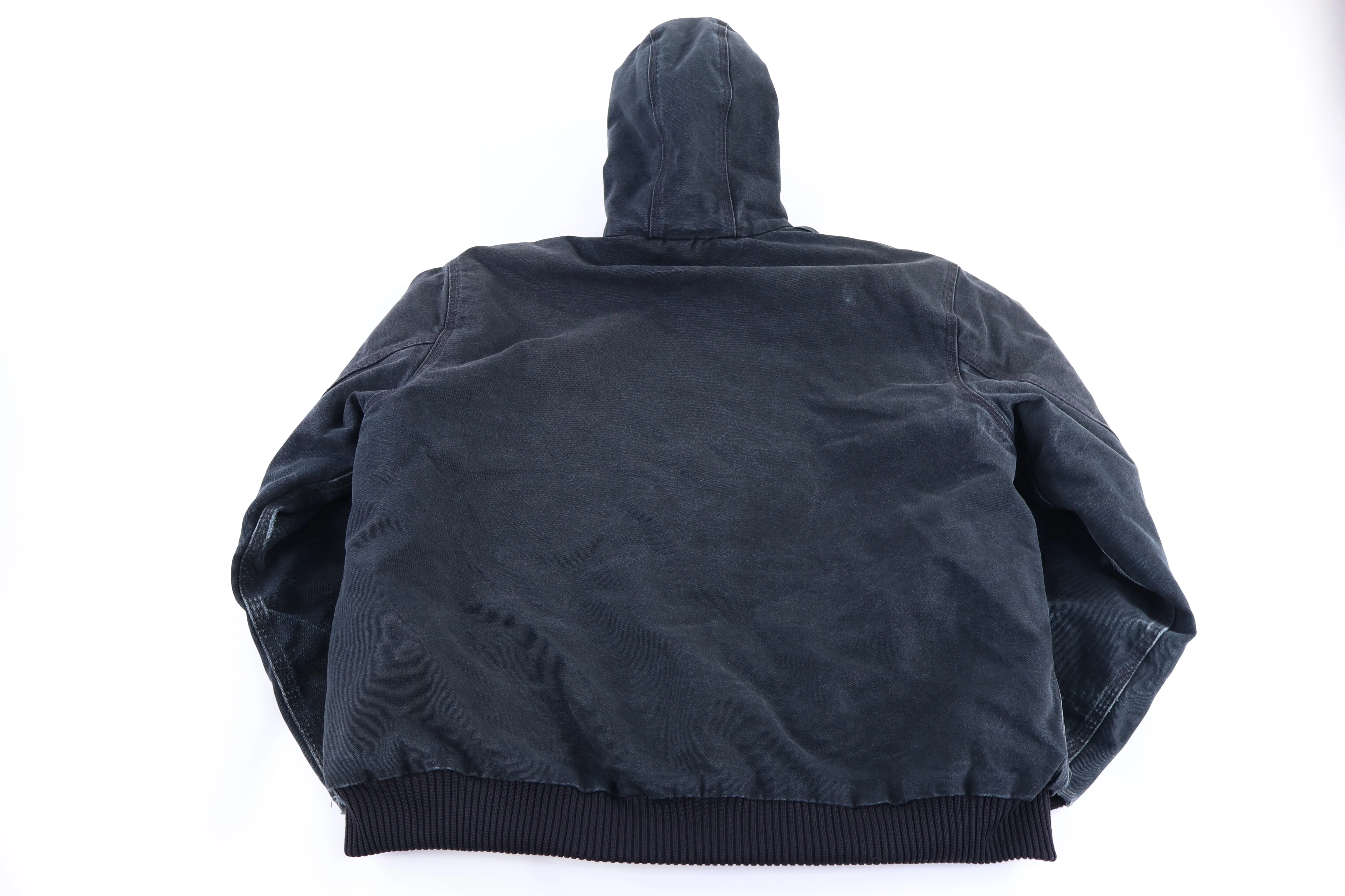 Carhartt Logo Patch Black Full Zip Jacket - Image 2