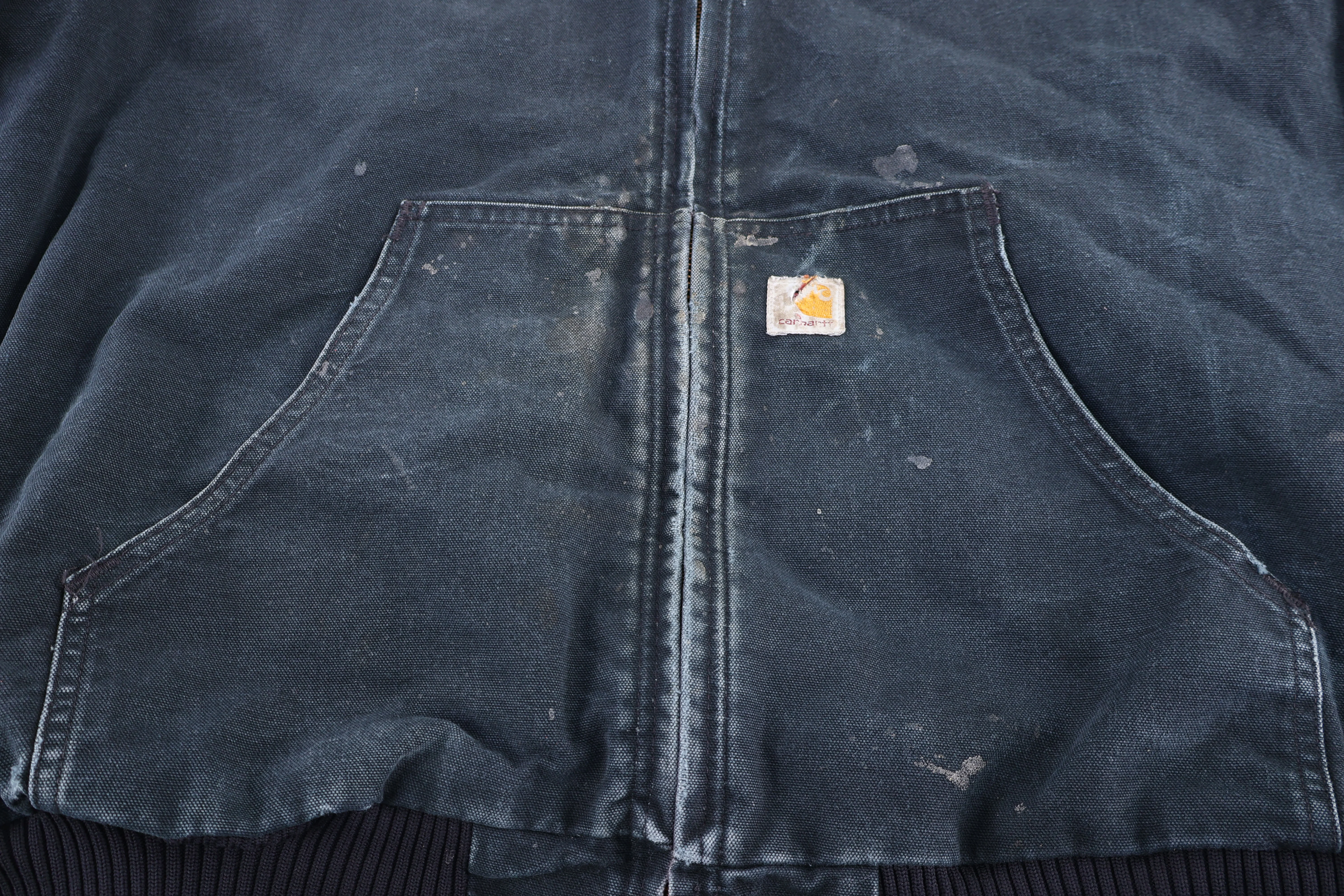 Carhartt Logo Patch Black Full Zip Jacket - Image 3