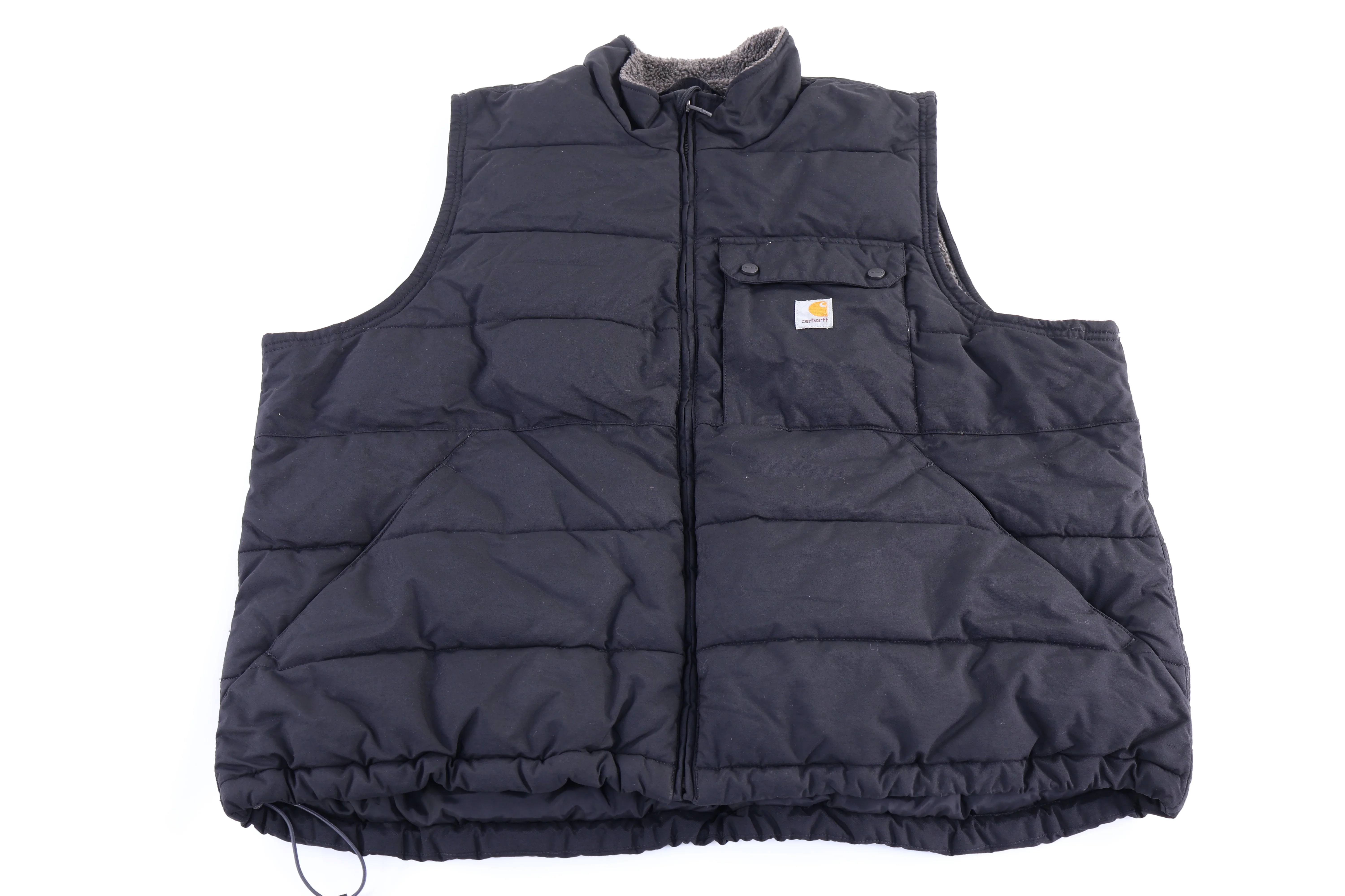Carhartt Logo Patch Black Full Zip Vest