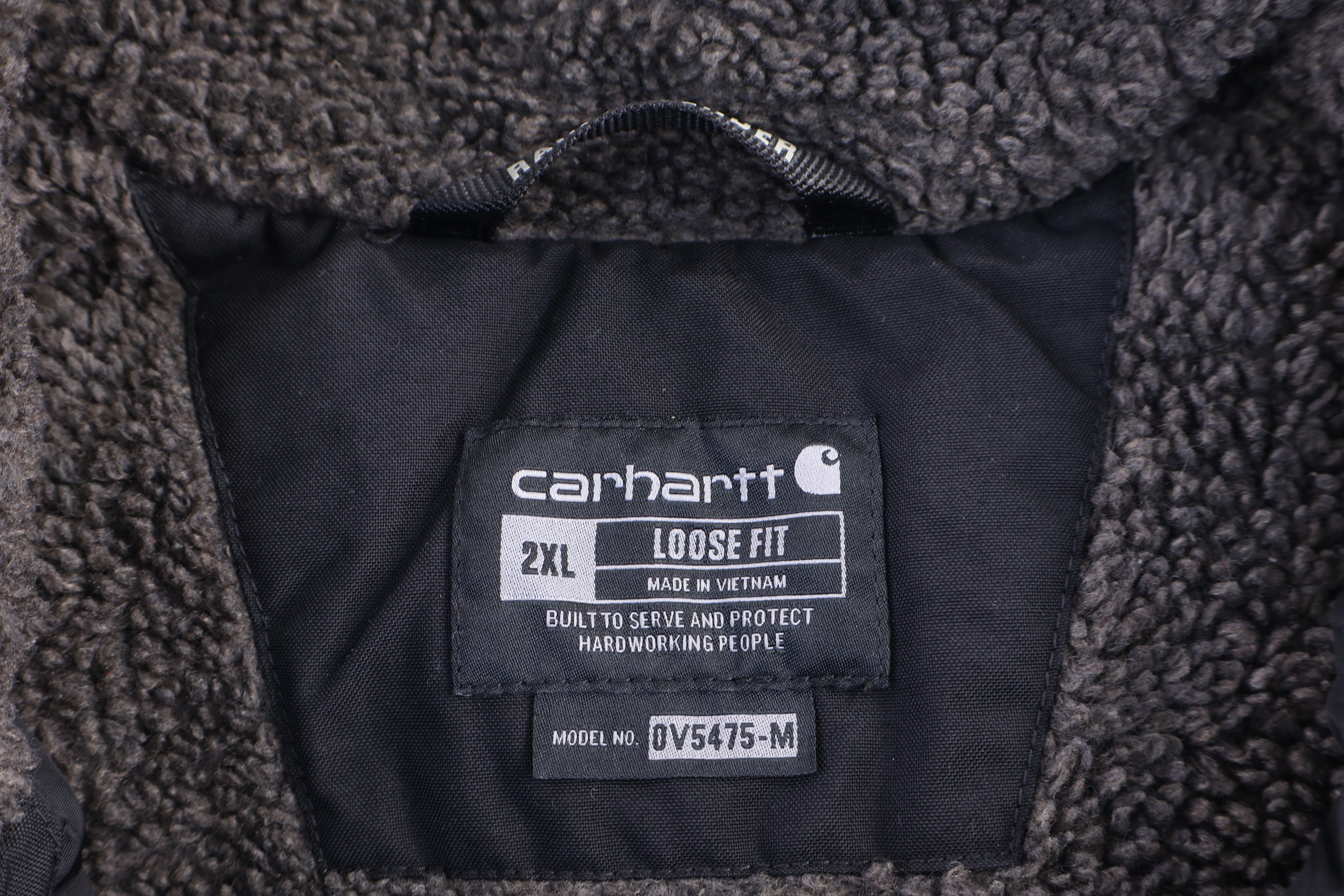Carhartt Logo Patch Black Full Zip Vest - Image 3