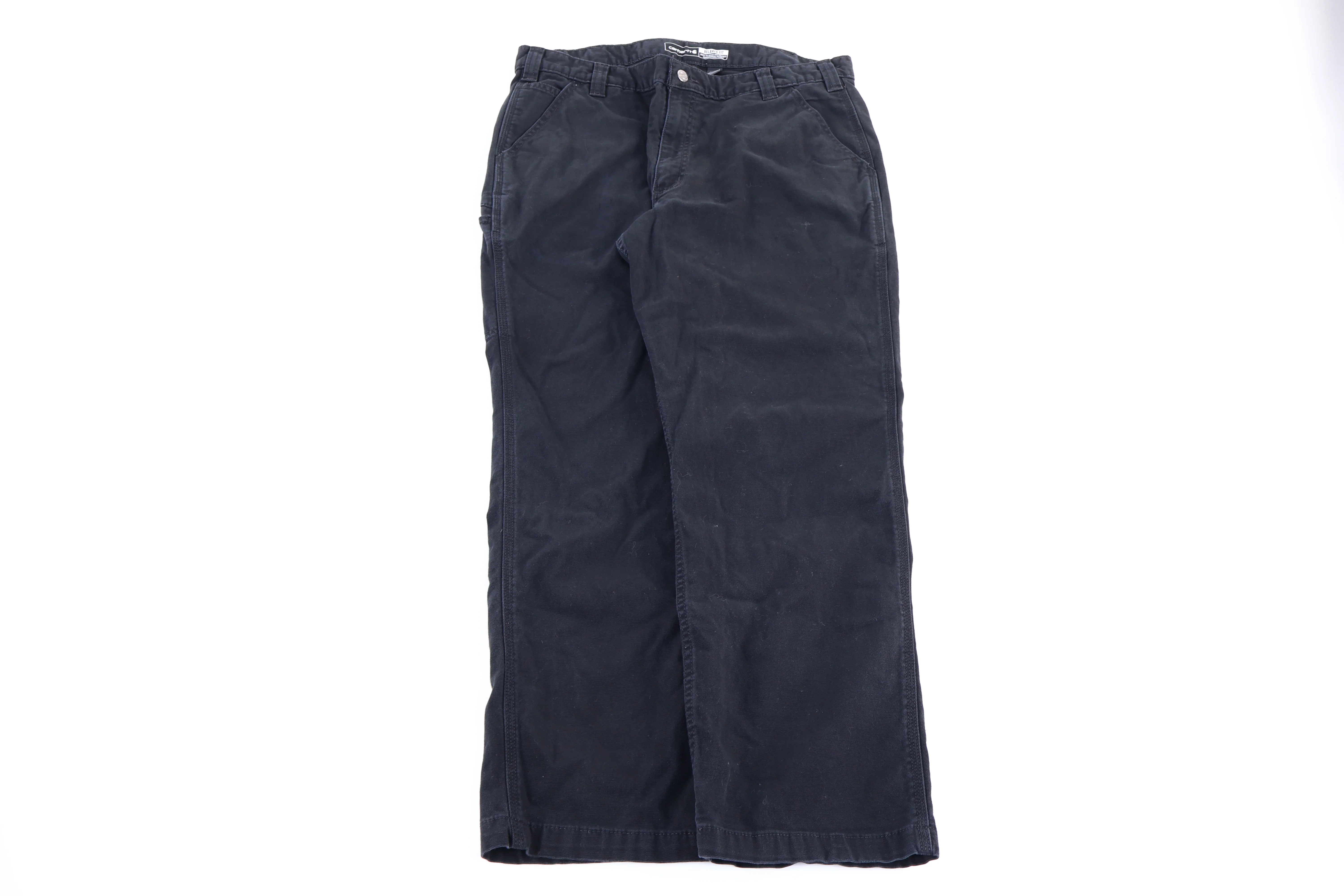 Carhartt Logo Patch Black Pants - Image 2