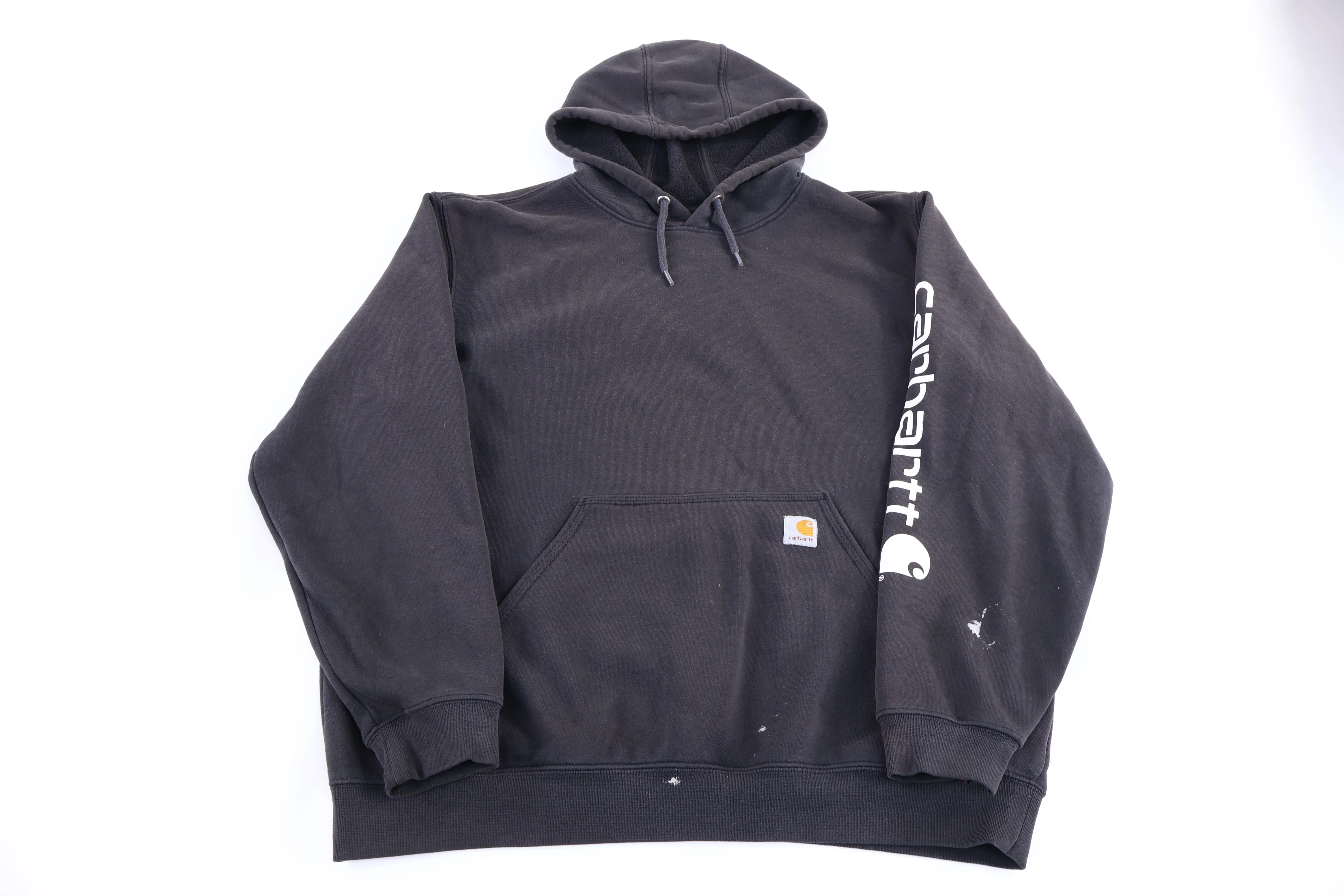 Carhartt Logo Patch Black Pullover Hoodie