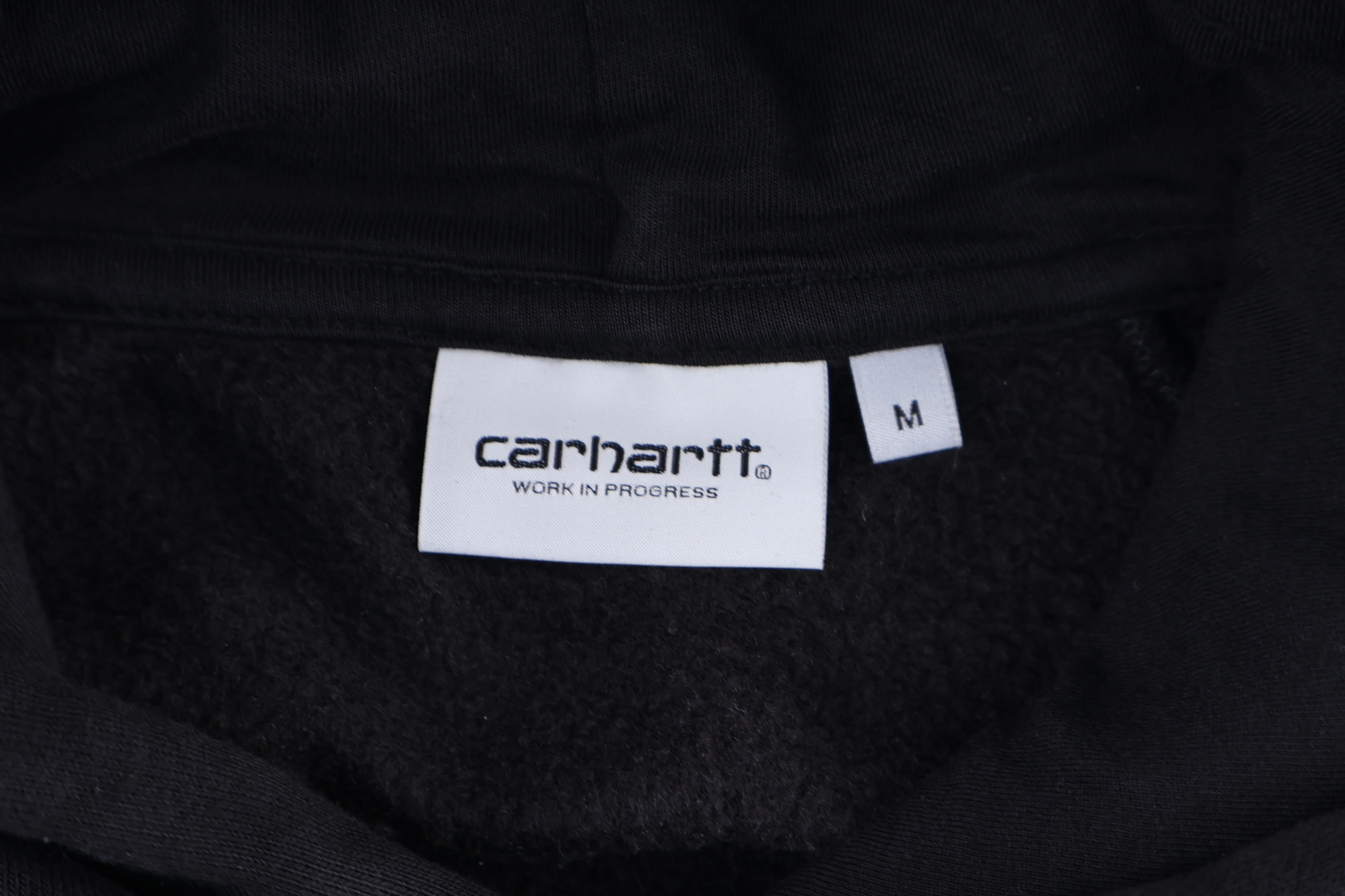 Carhartt WIP Logo Patch Black Pullover Hoodie - Image 3