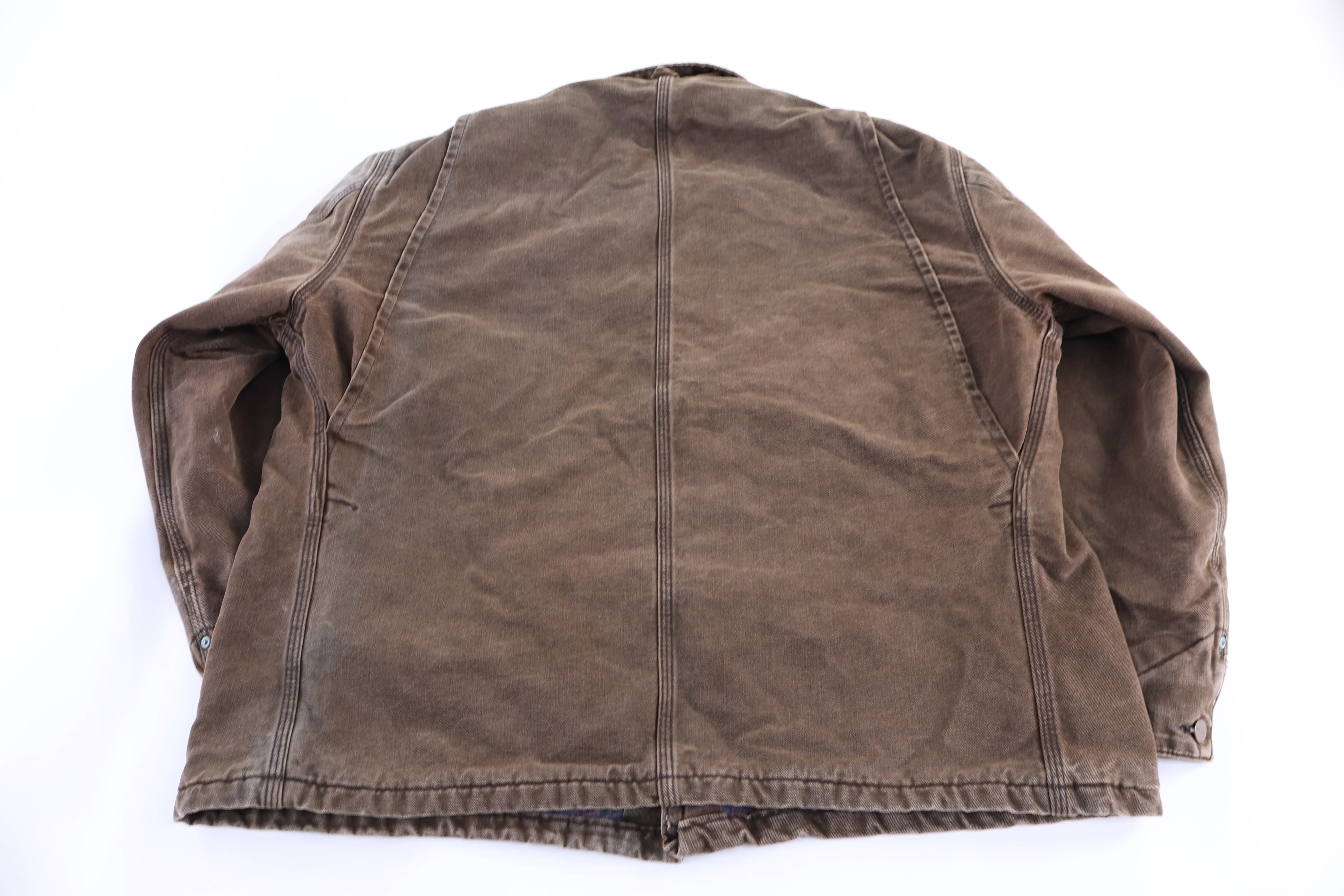 Carhartt Logo Patch Blanket Lined Chore Jacket - Image 2