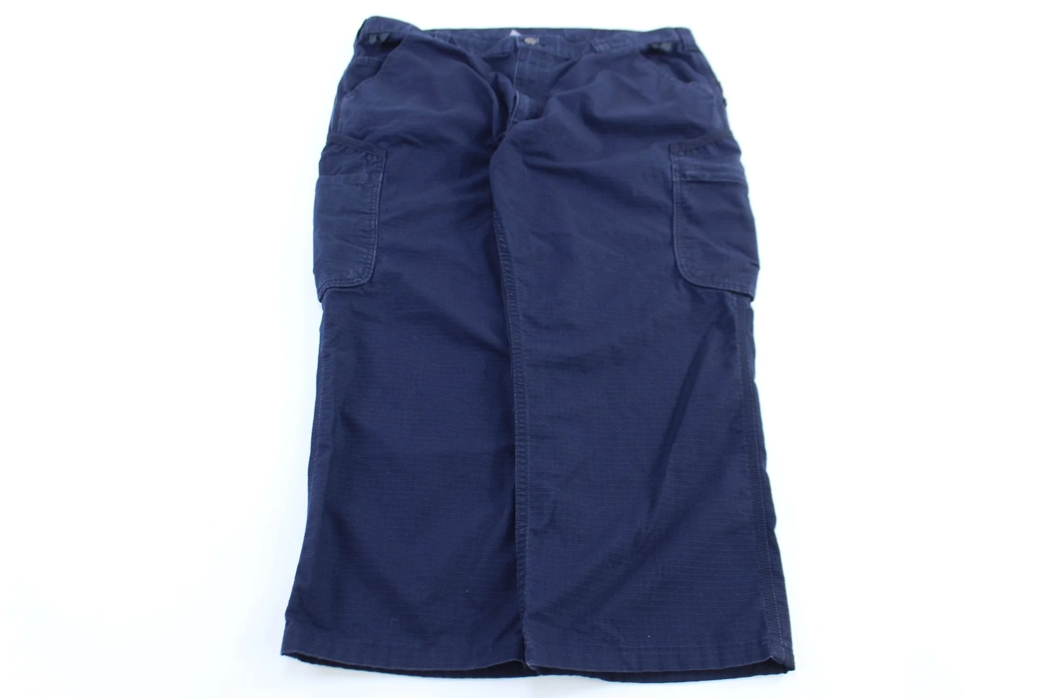 Carhartt Logo Patch Blue Cargo Pants - Image 2