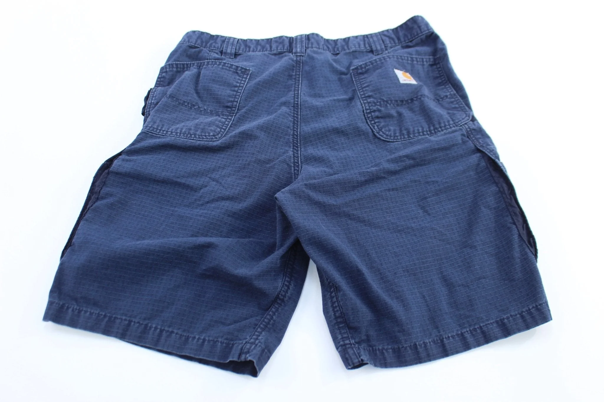 Carhartt Logo Patch Blue Cargo Shorts - Image 2