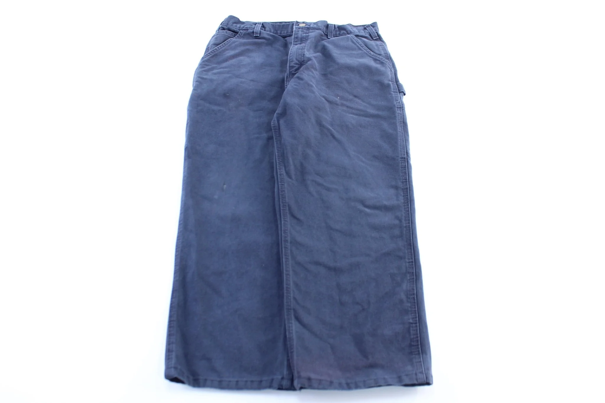 Carhartt Logo Patch Blue Carpenter Pants