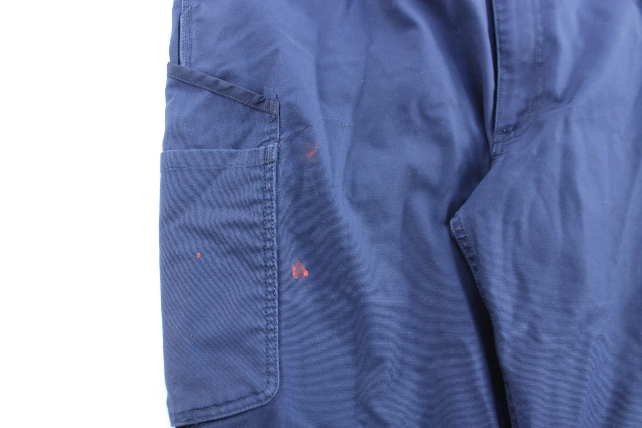 Carhartt Logo Patch Blue Carpenter Pants - Image 3