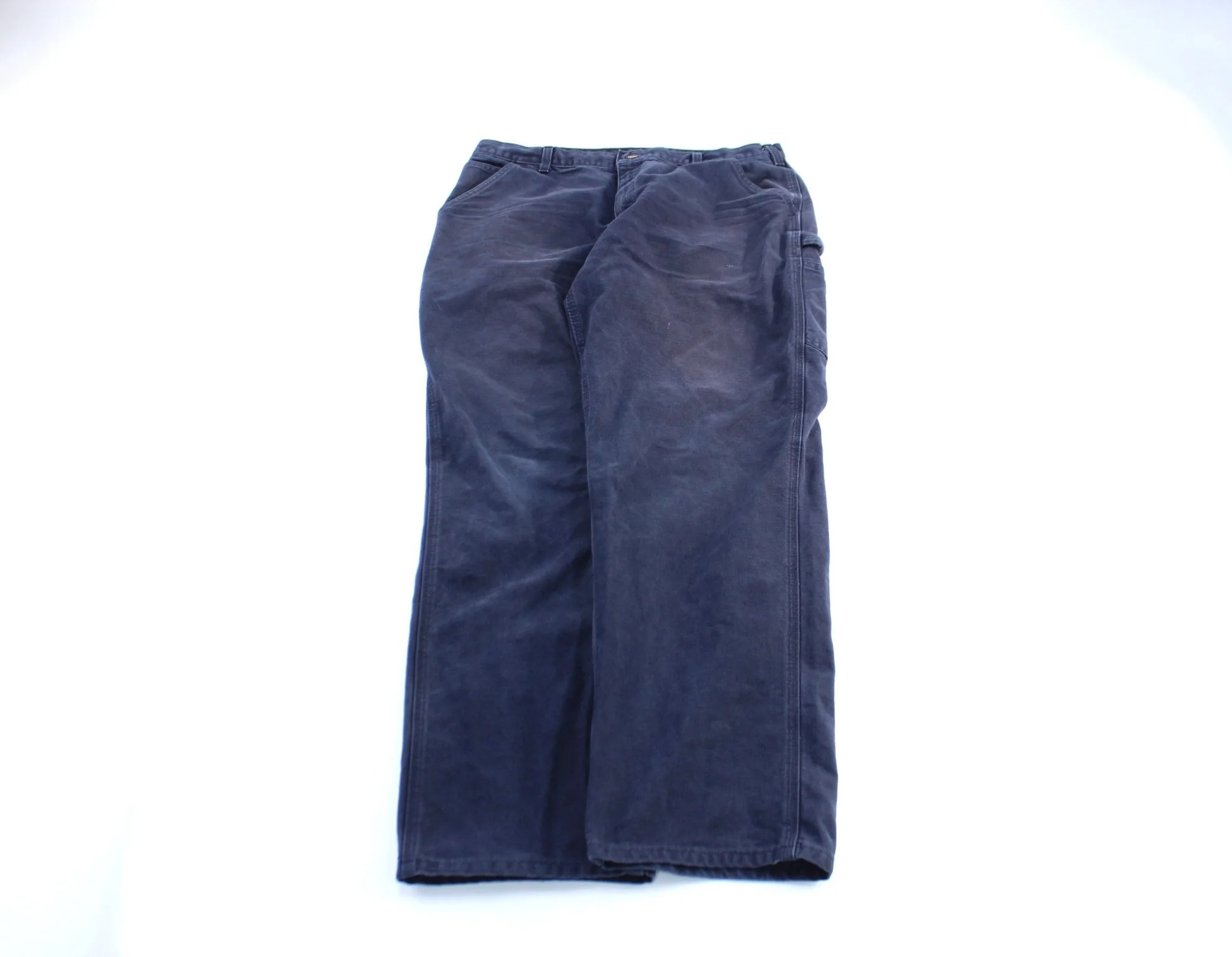 Carhartt Logo Patch Blue Carpenter Pants