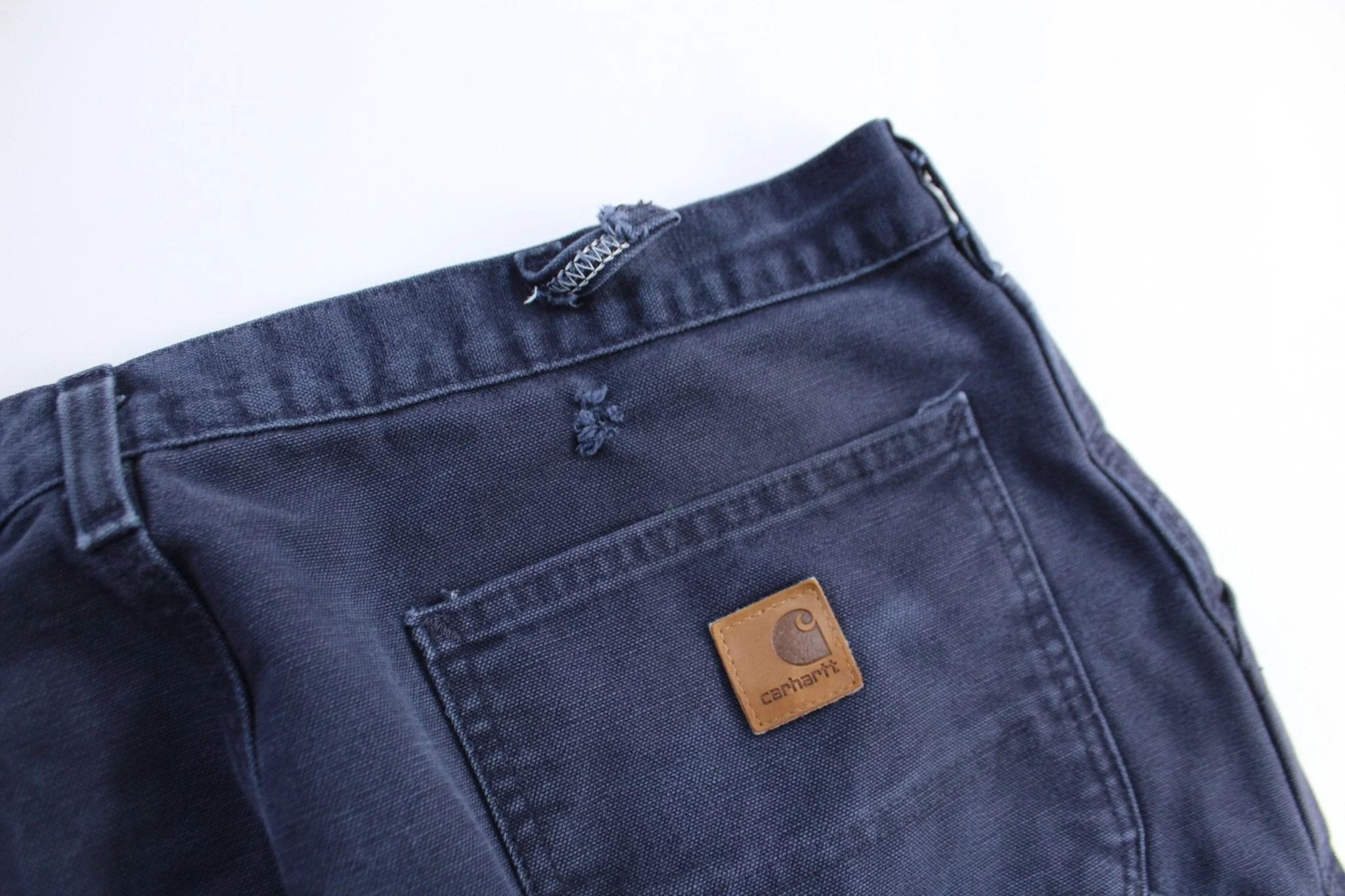 Carhartt Logo Patch Blue Carpenter Pants - Image 3