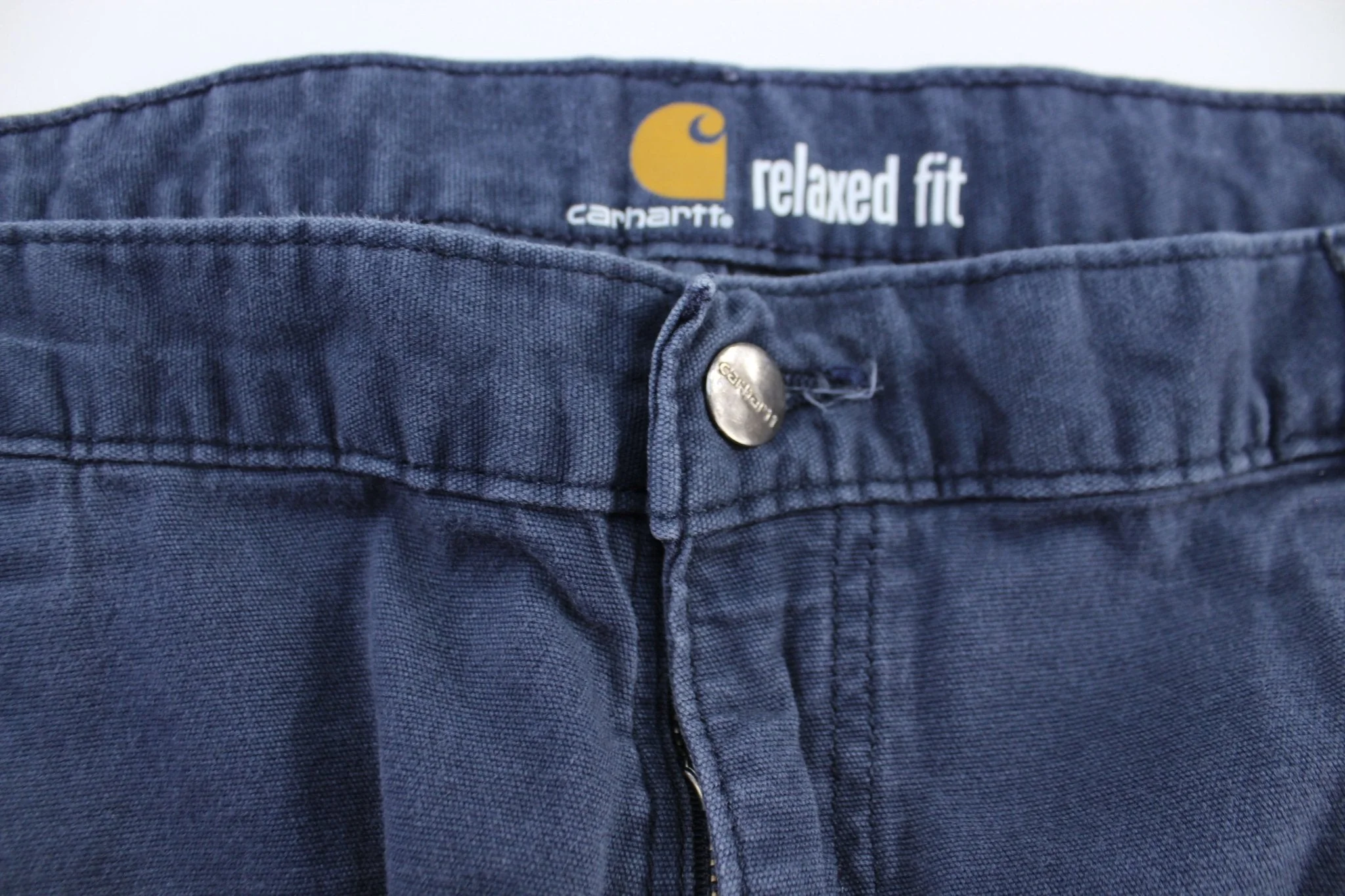 Carhartt Logo Patch Blue Carpenter Shorts - Image 3