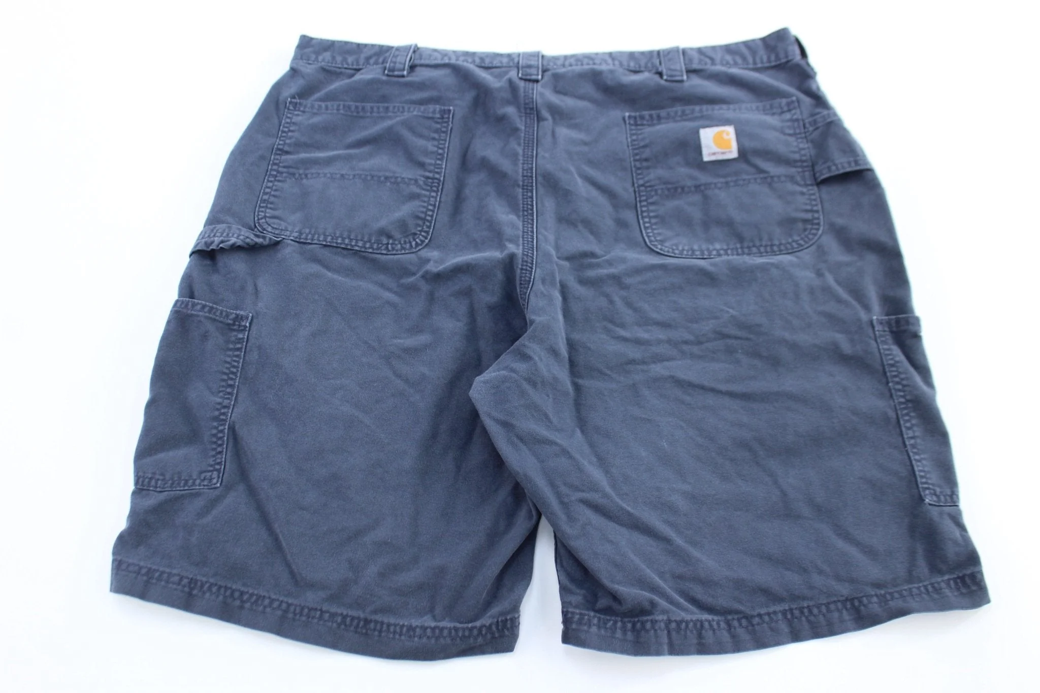 Carhartt Logo Patch Blue Carpenter Shorts - Image 2
